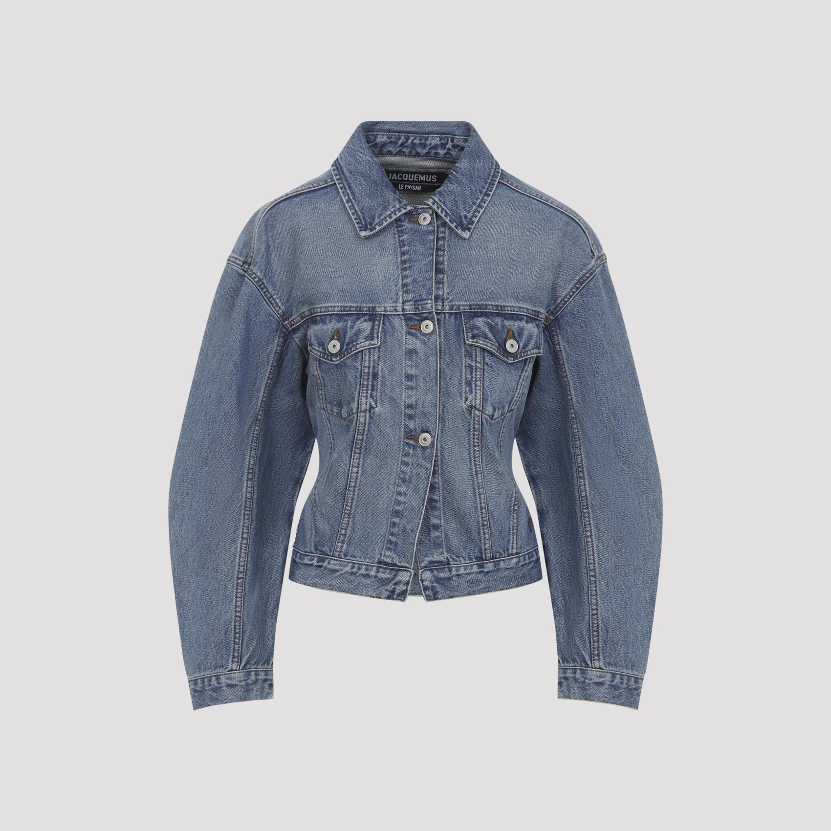 jacquemus la veste de-nimes jacket blue cotton - women