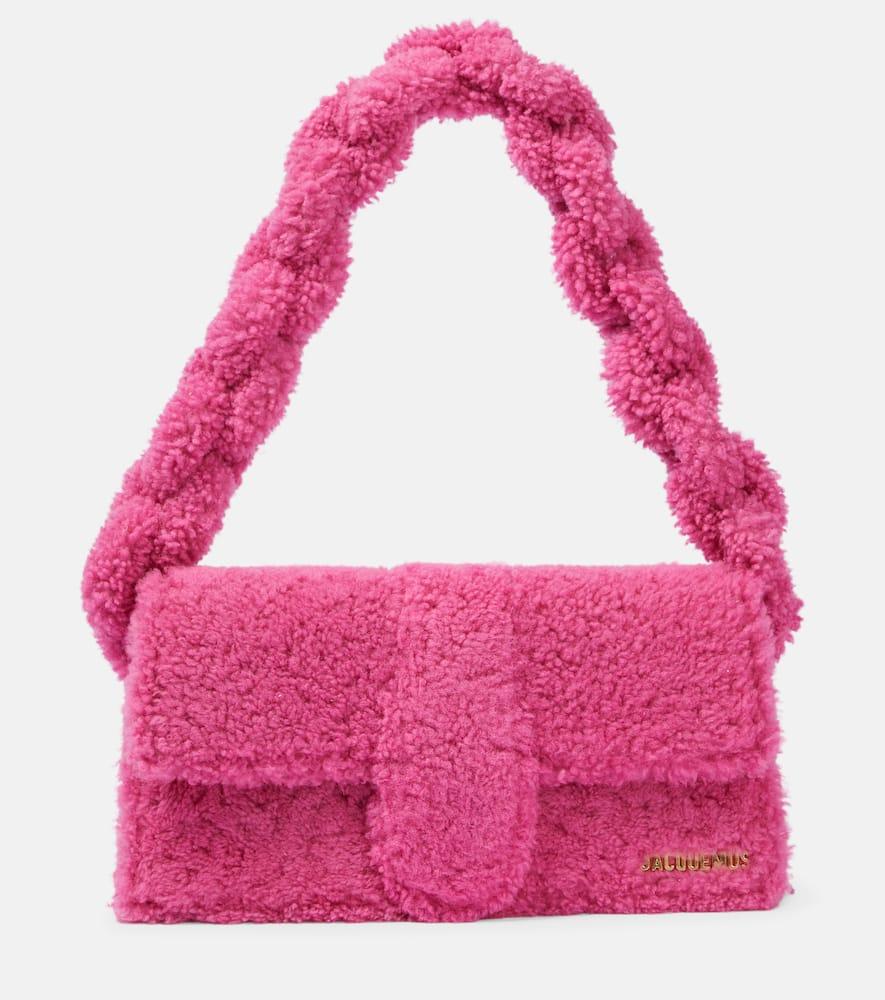 jacquemus le bambidou shearling shoulder bag