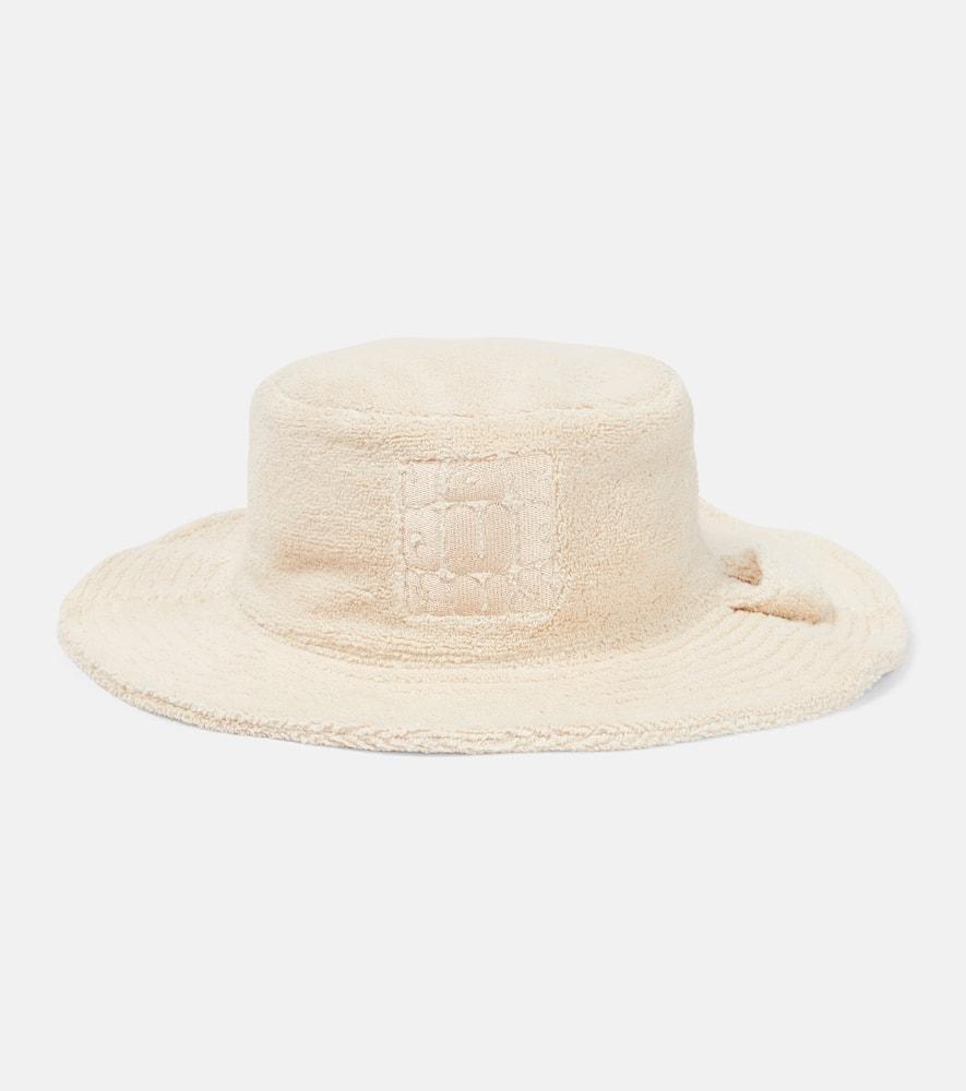 jacquemus le bob banho cotton terry sun hat