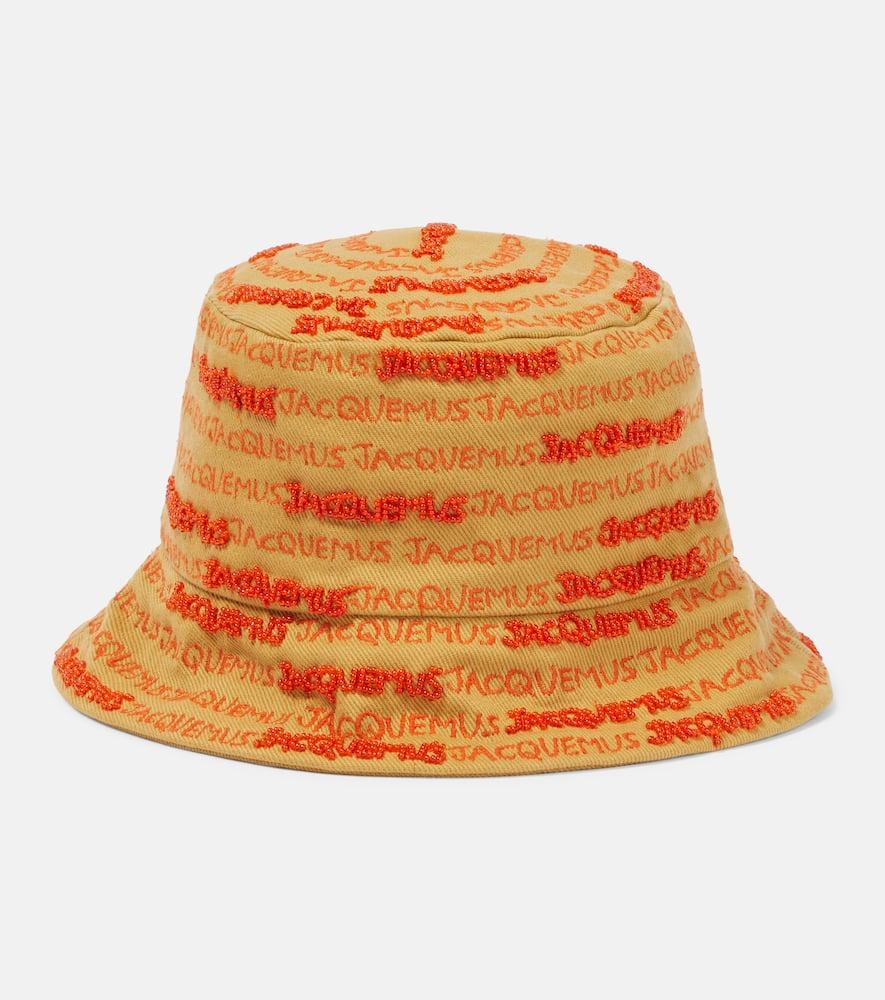 jacquemus le bob bordado bucket hat