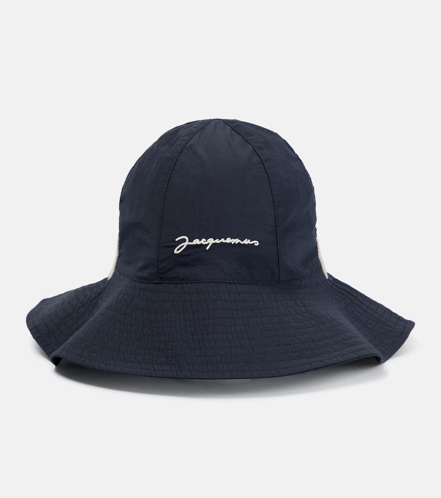jacquemus le bob pescadou canvas bucket hat