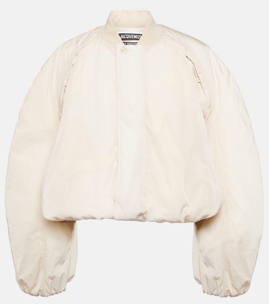 jacquemus le bomber bahia cropped bomber jacket