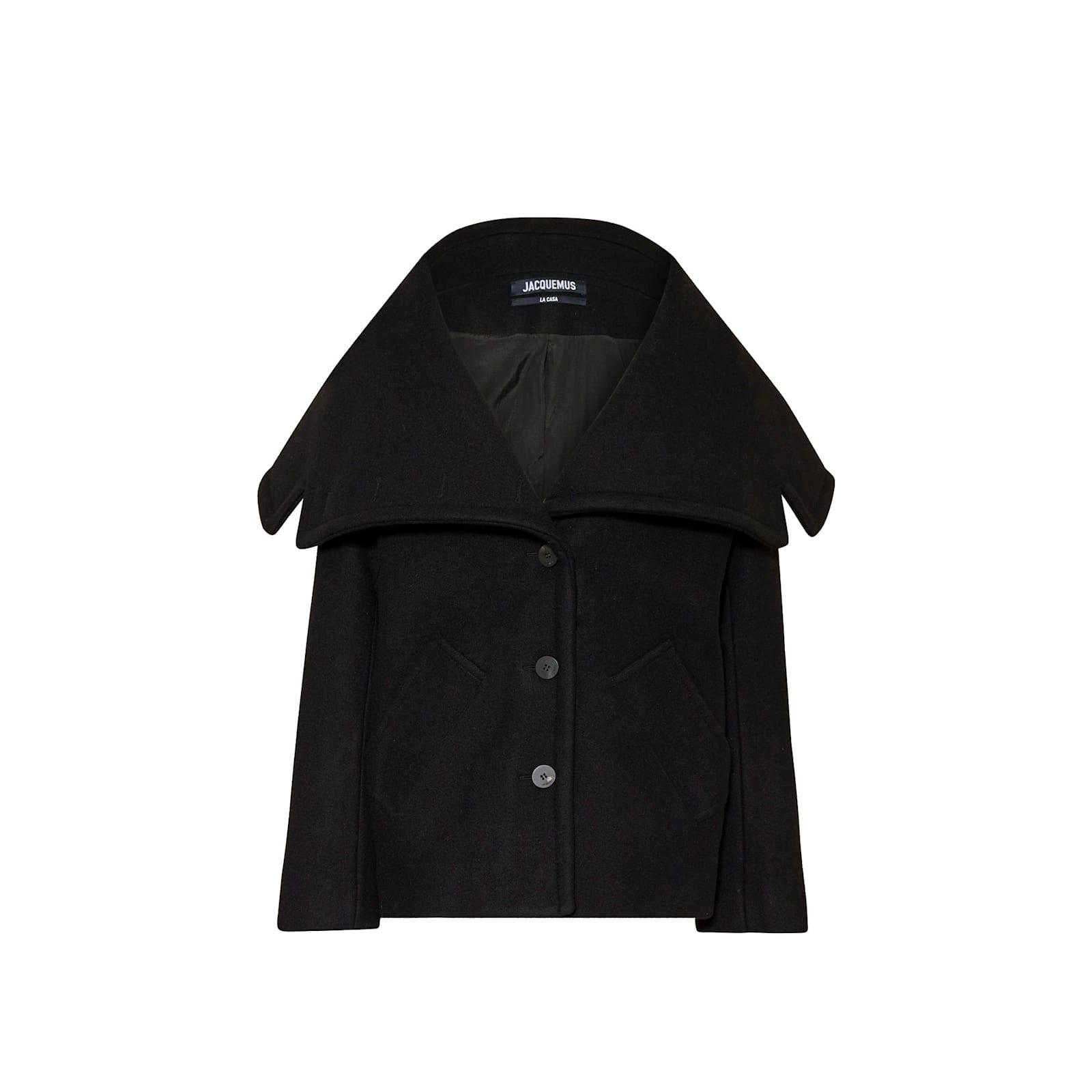jacquemus le caban caruso draped-collar jacket
