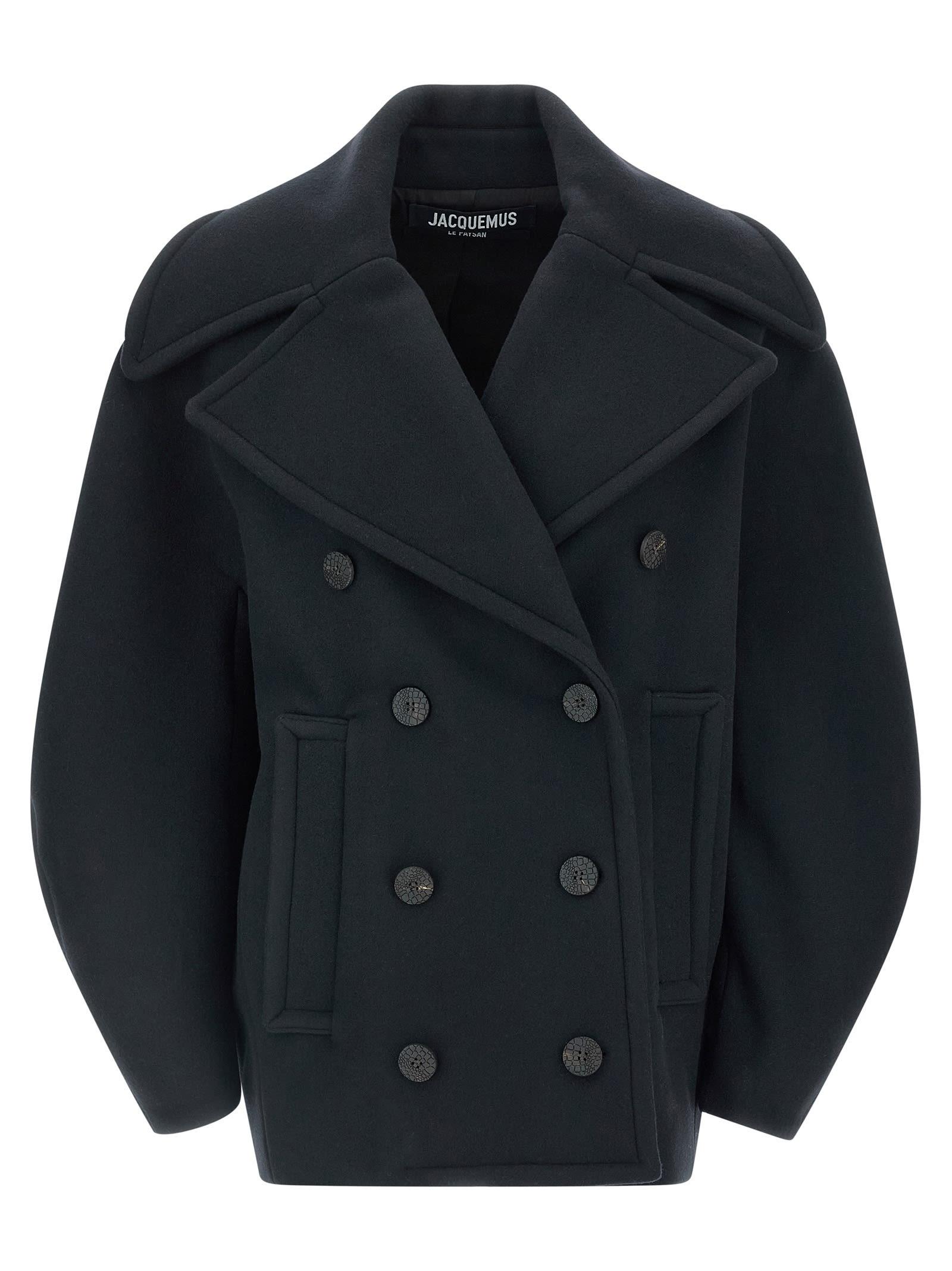 jacquemus le caban ovalo coat
