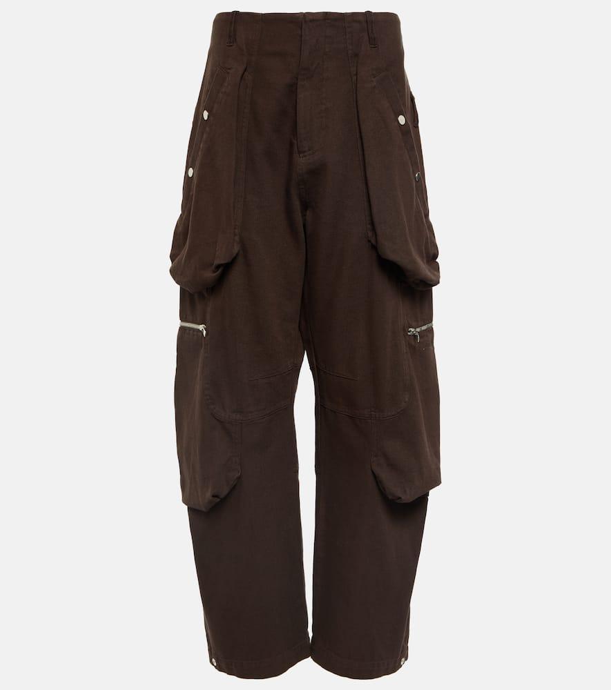 jacquemus le cargo croissant cotton cargo pants