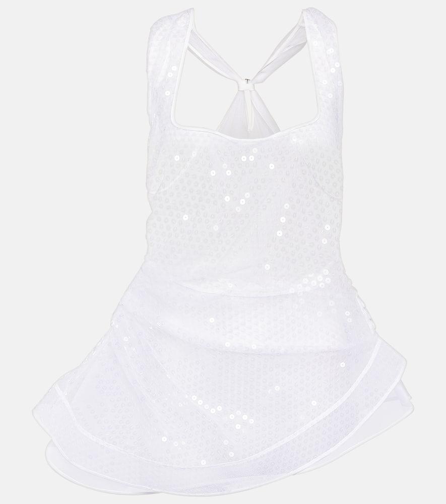 jacquemus le débardeur perle sequined top