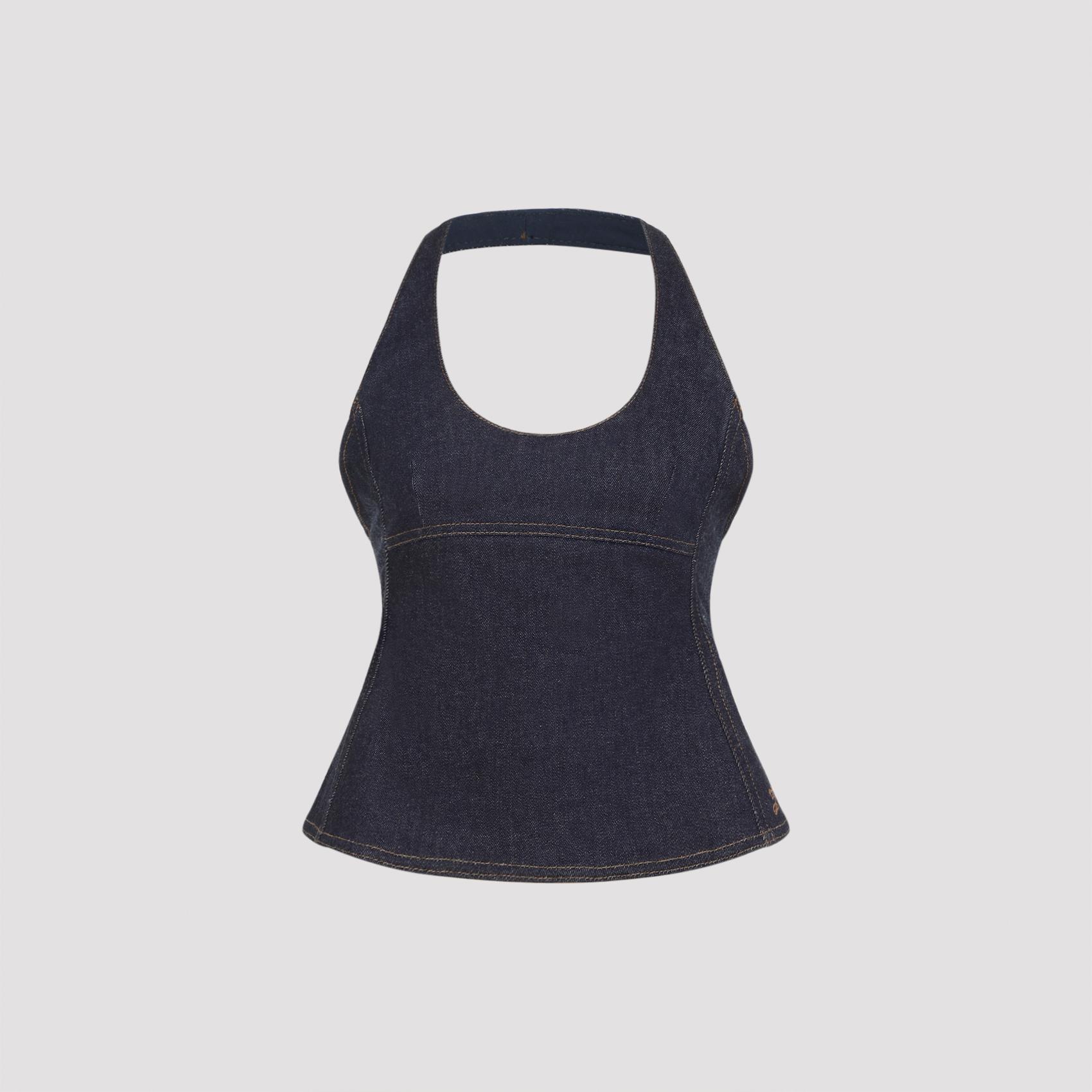 jacquemus le haut de-nimes lavoir top blue - women