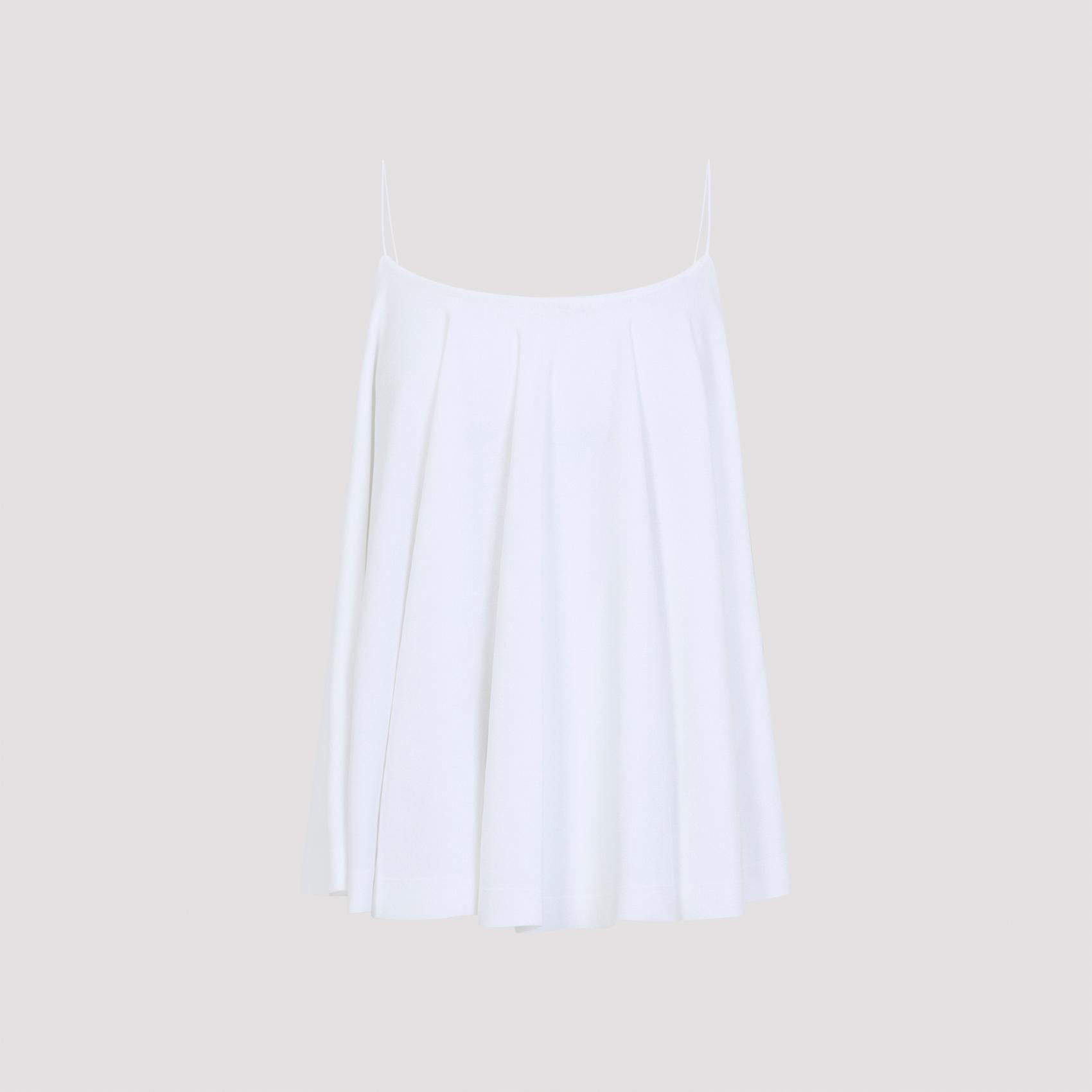 jacquemus le haut voile white viscose polyester top - women