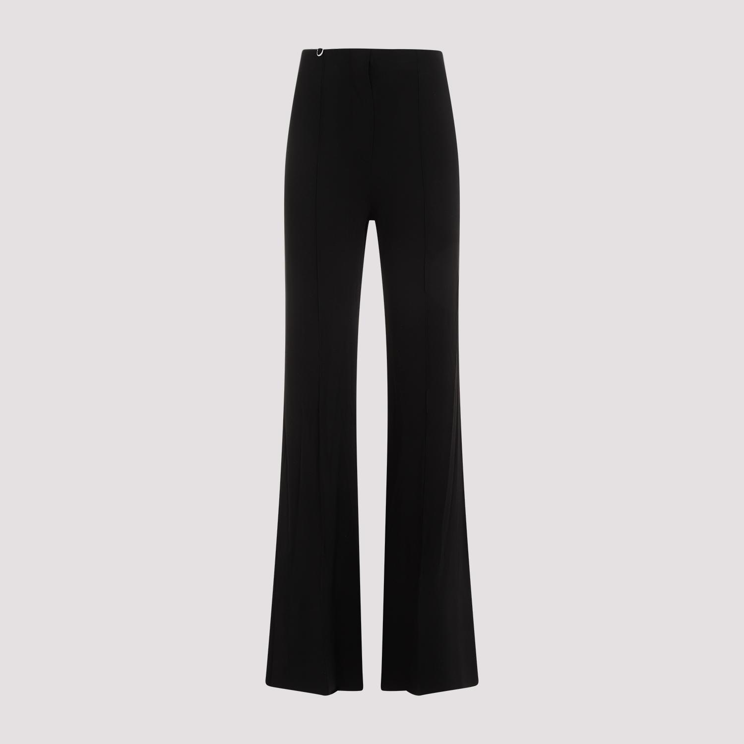 jacquemus le pantalon apollo pants black acetate polyamide elastane - women
