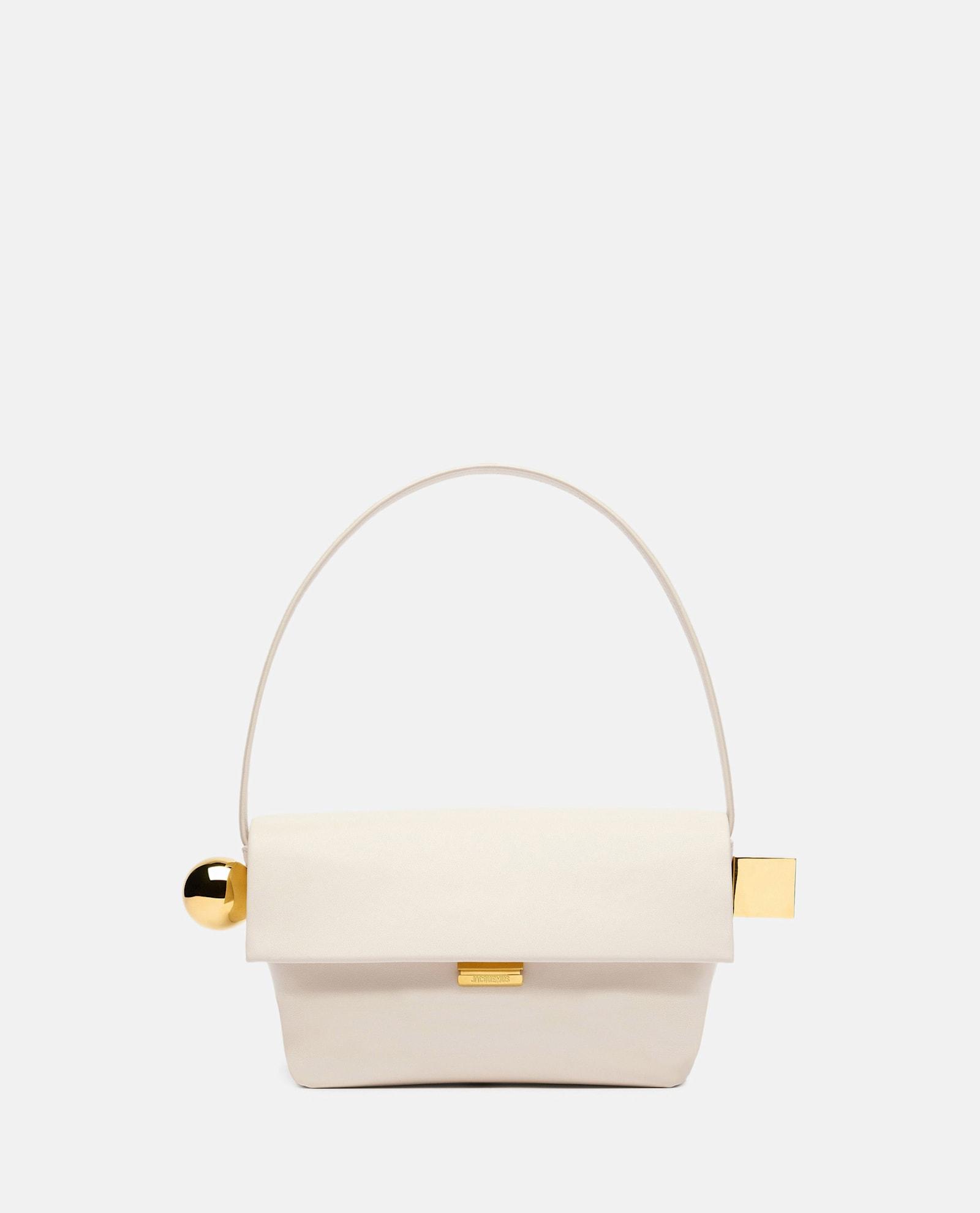 jacquemus le rond carre leather shoulder bag