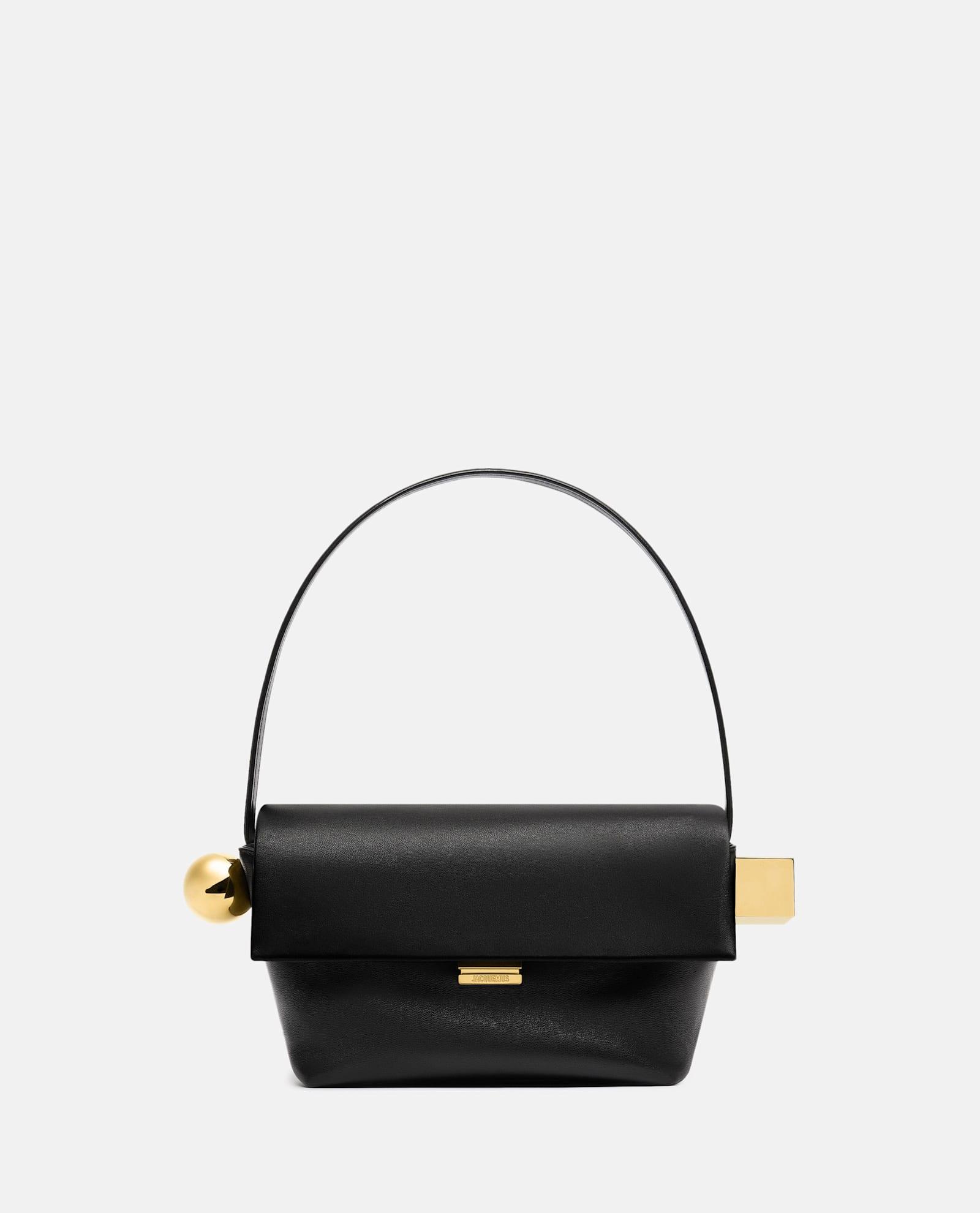 jacquemus le rond carre leather shoulder bag