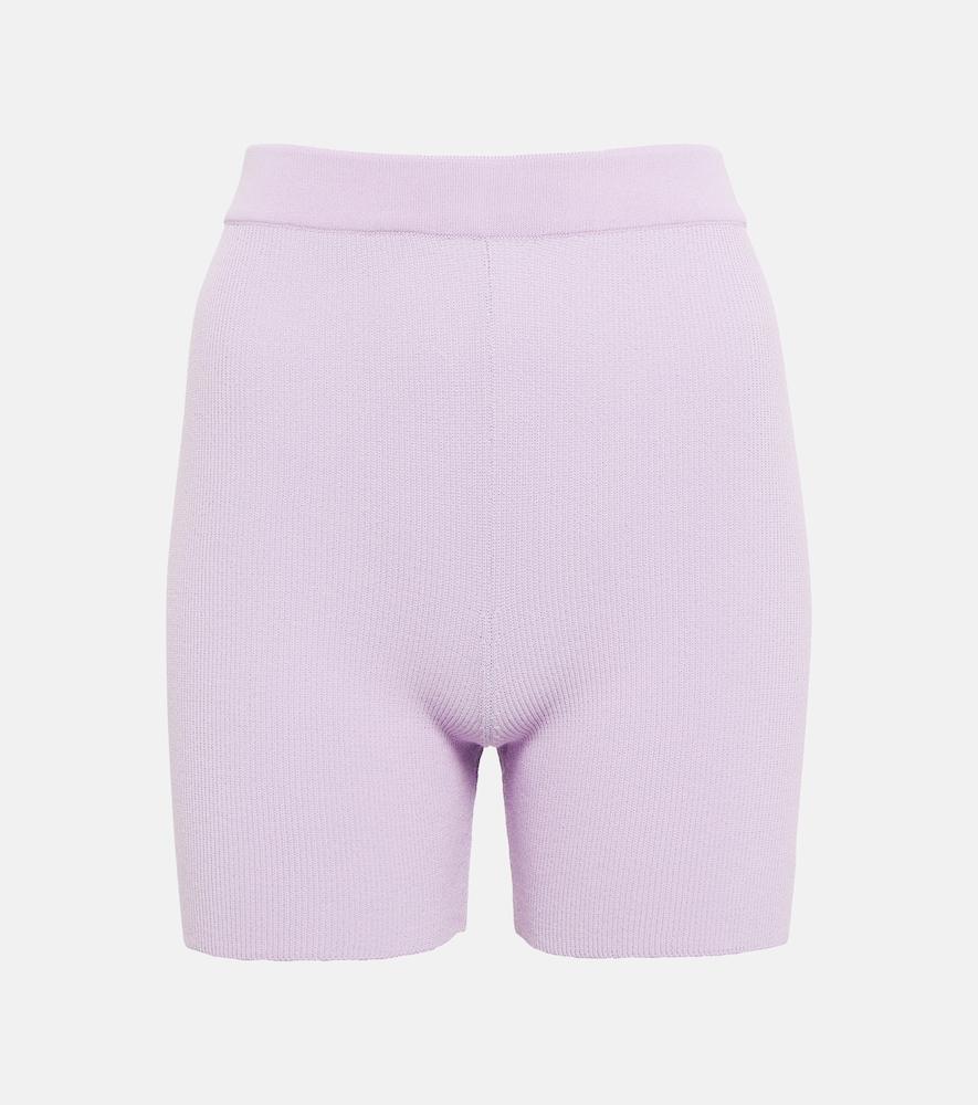 jacquemus le short arancia knit biker shorts