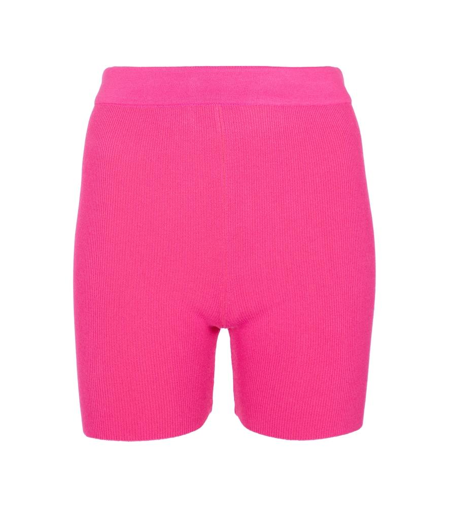 jacquemus le short arancia knit biker shorts
