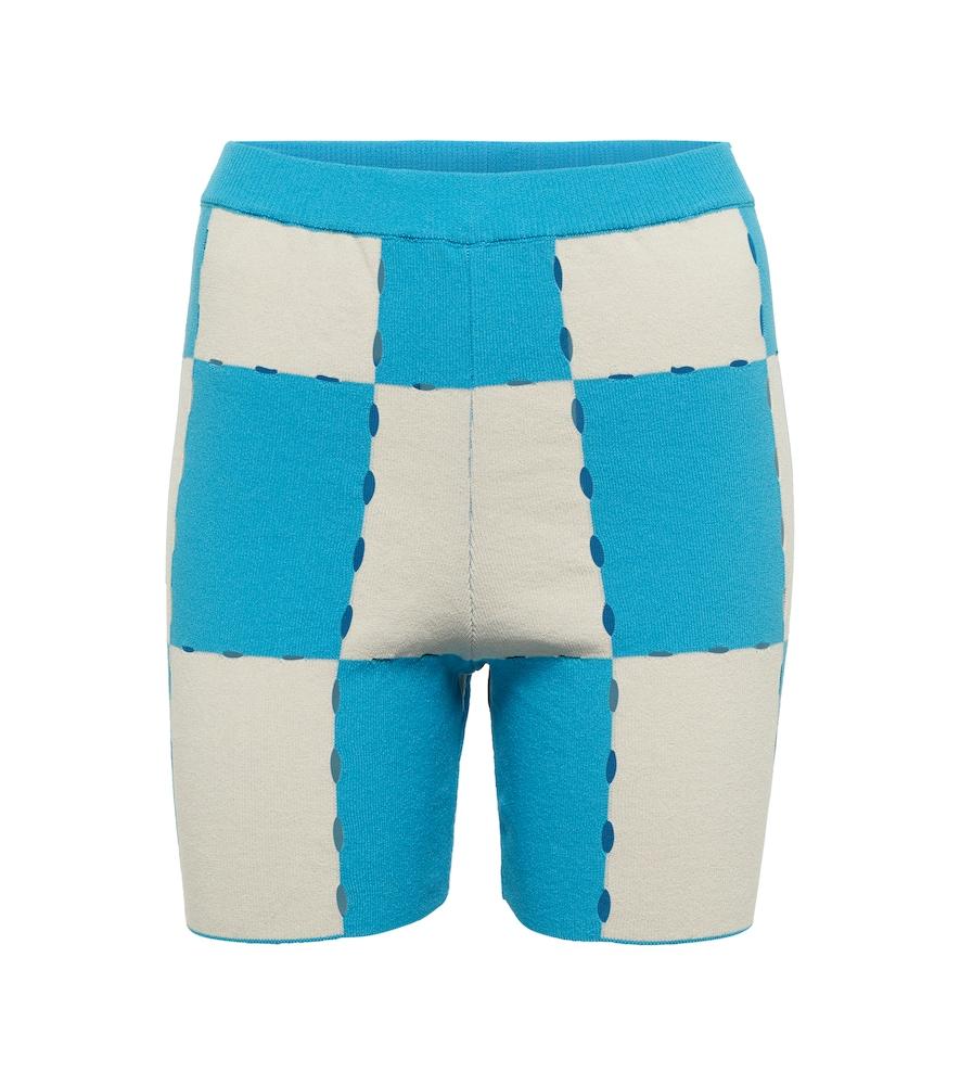 jacquemus le short gelato checked shorts