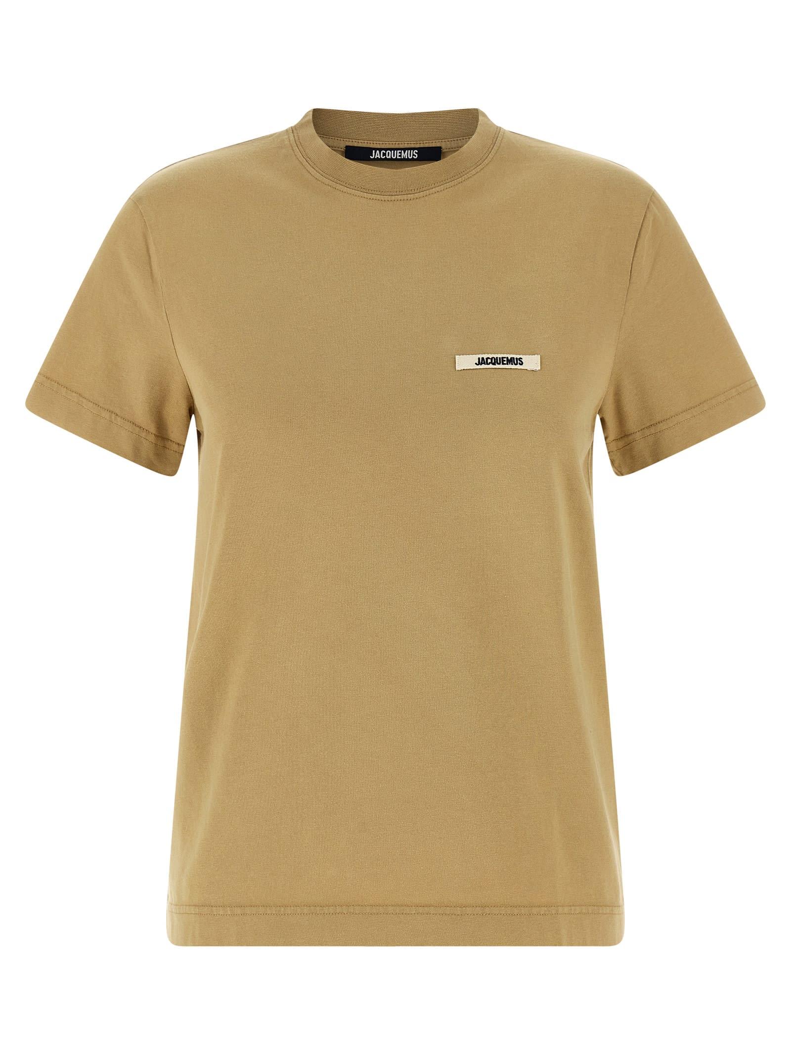 jacquemus le t-shirt gros-grain t-shirt