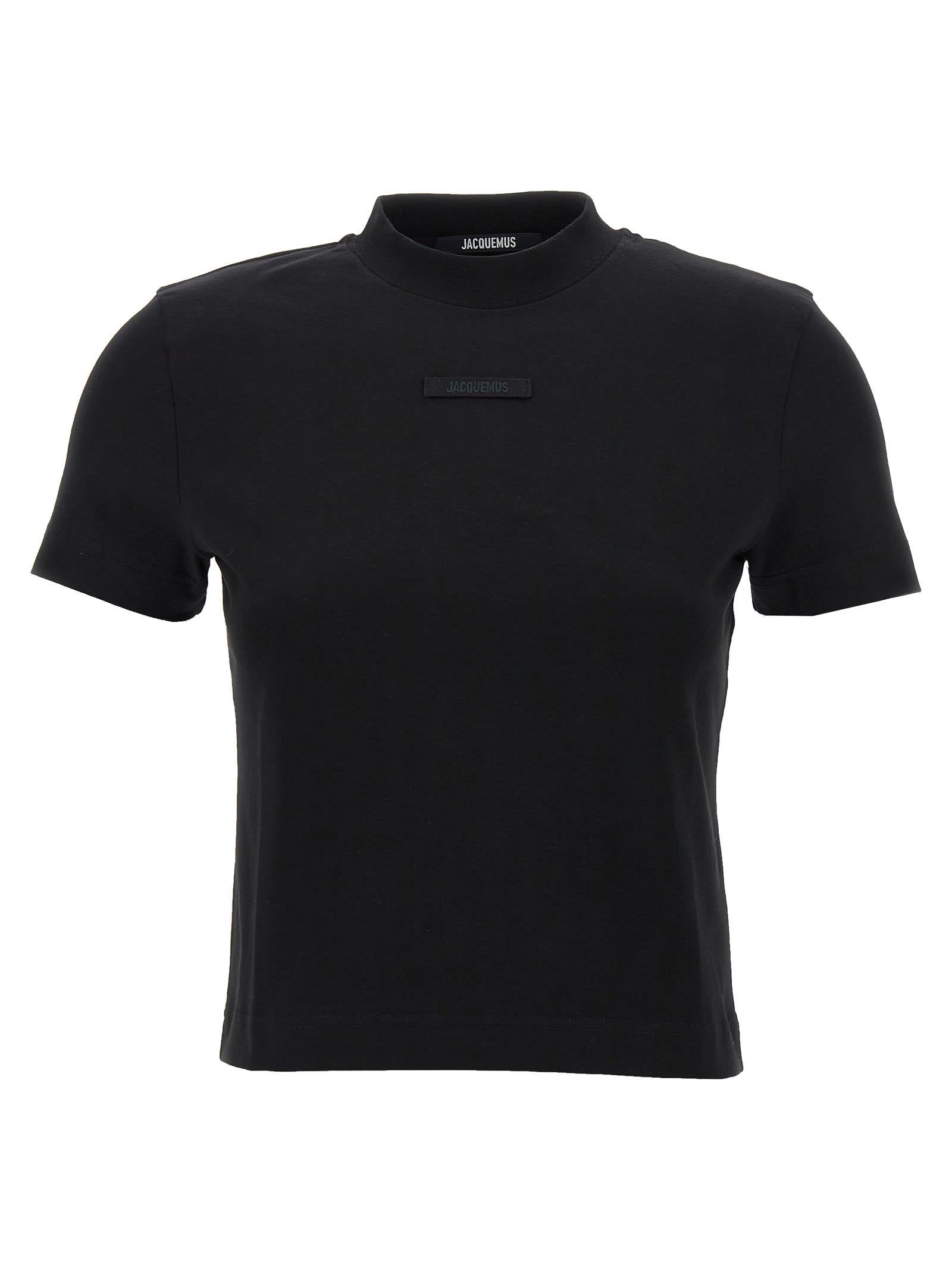 jacquemus le t-shirt gros-grain t-shirt