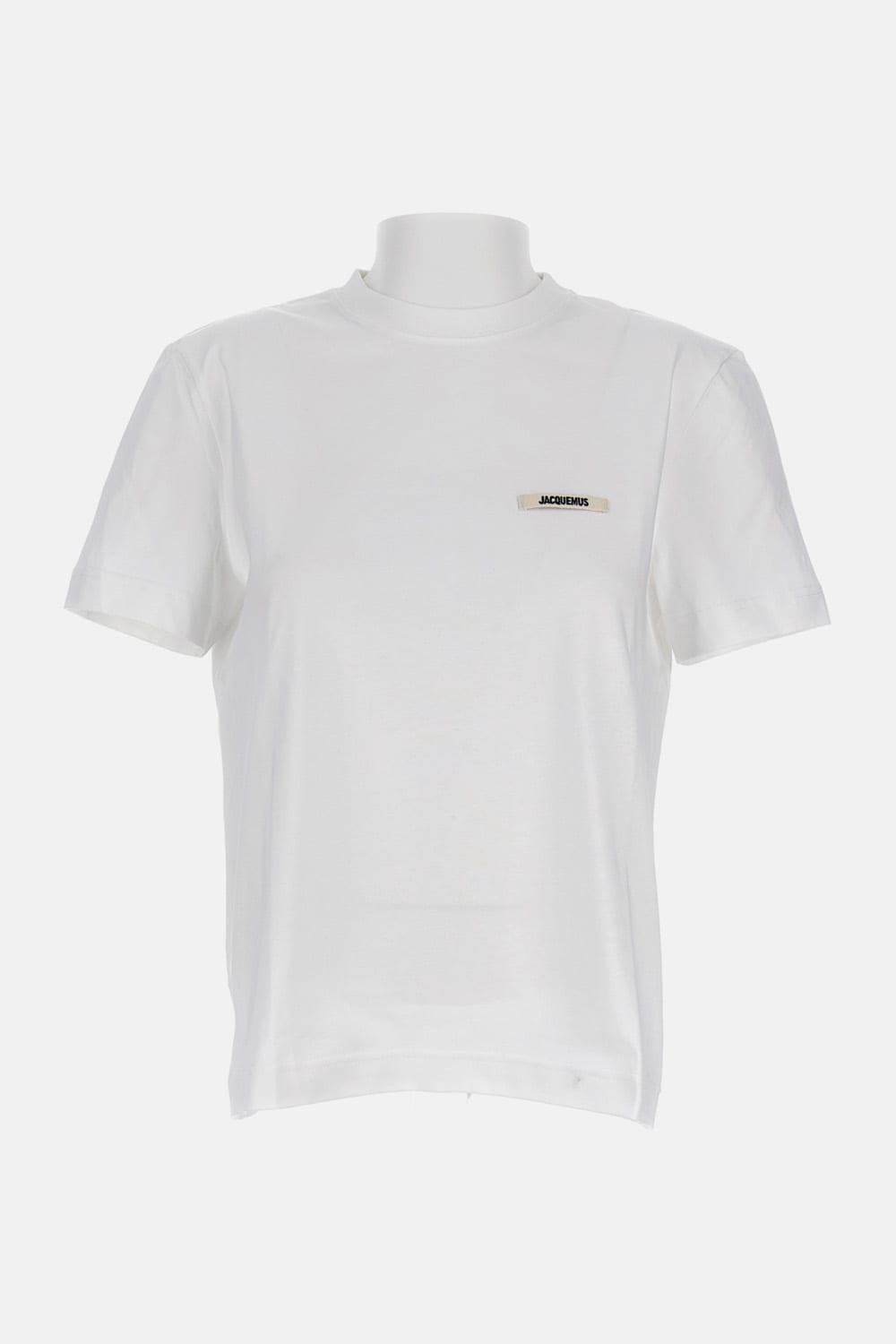 jacquemus le tshirt gros grain mc