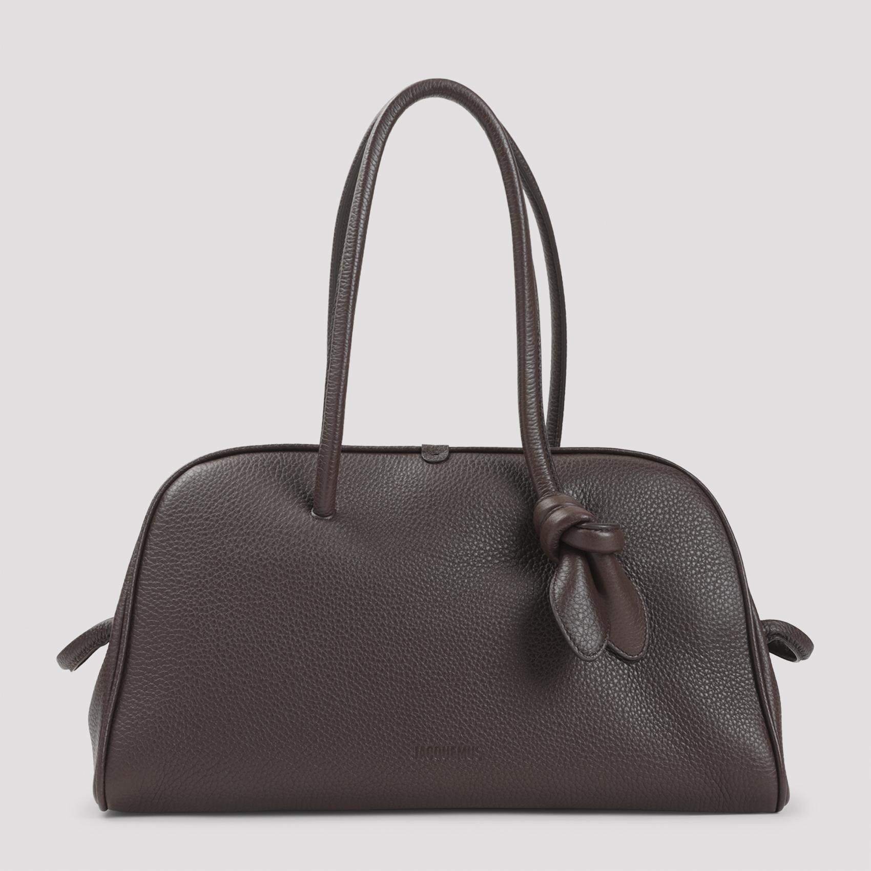 jacquemus le turismo handbag brown calf leather bag - women