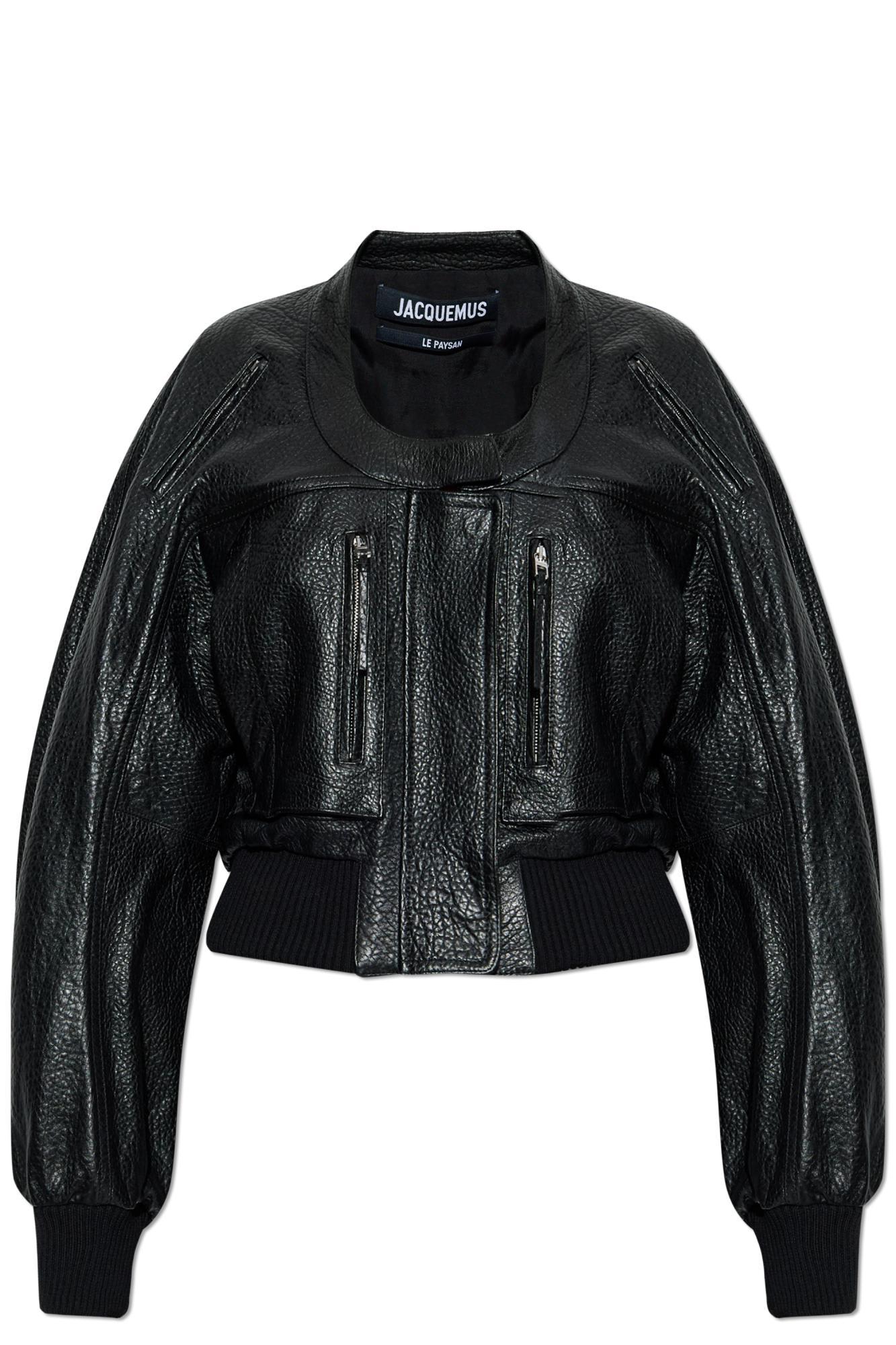 jacquemus leather jacket tore