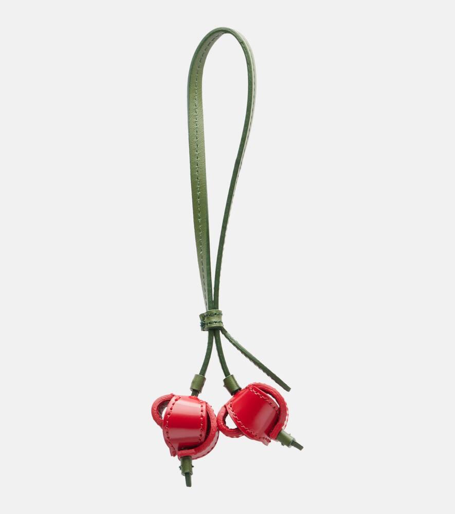 jacquemus les cerises small leather bag charm