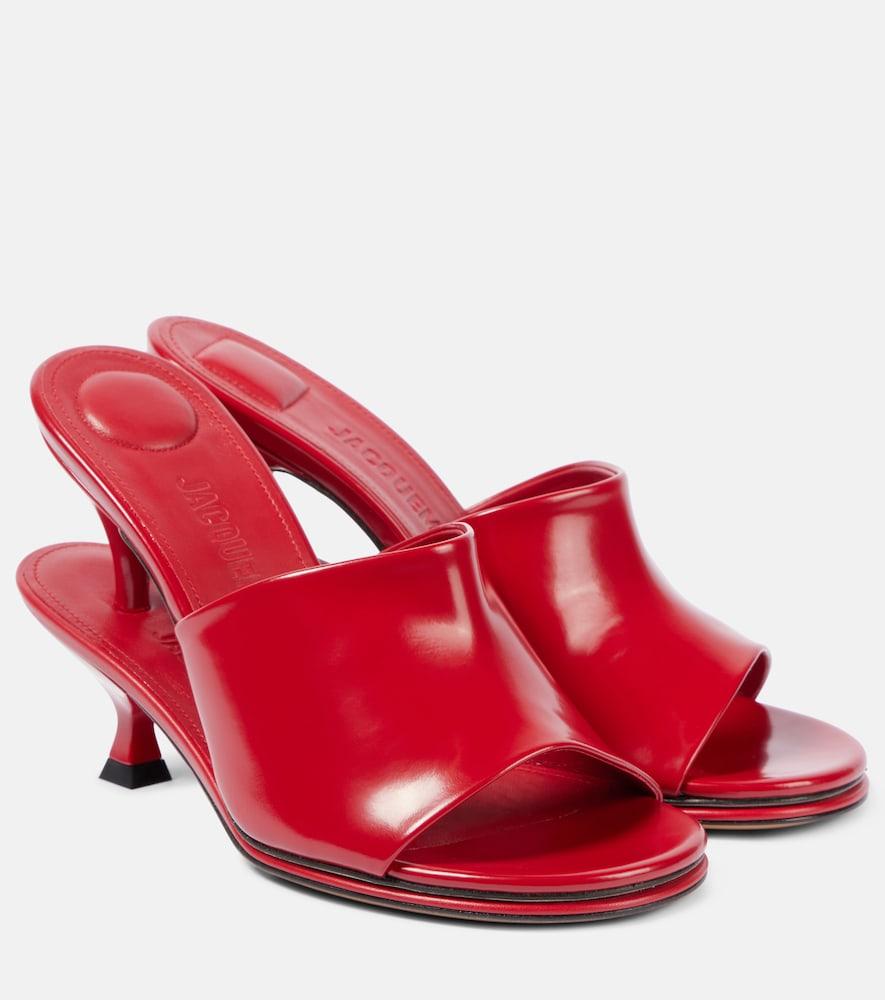 jacquemus les doubles mules leather mules