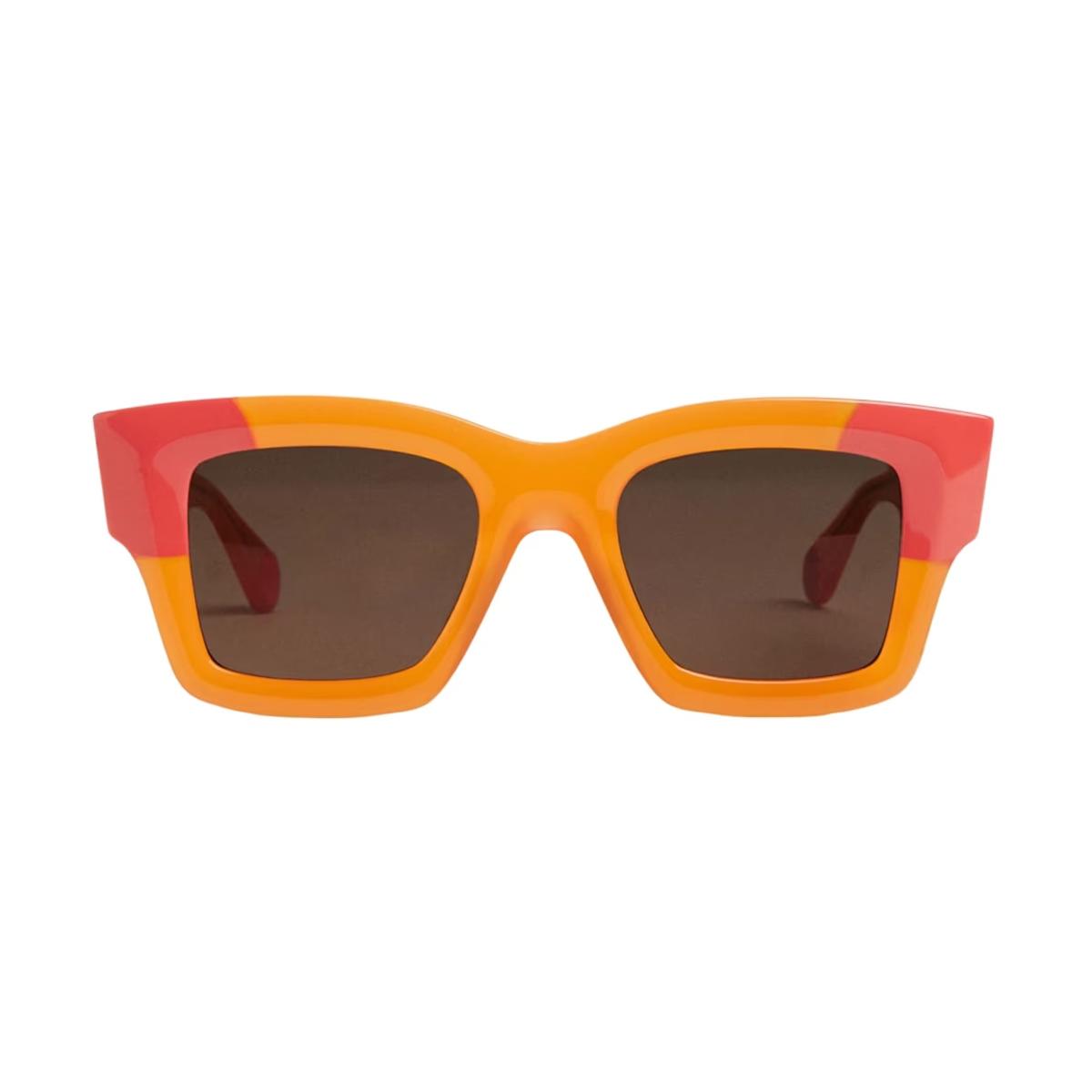 jacquemus les lunettes baci multi orange arancione acetate occhiali sole - women