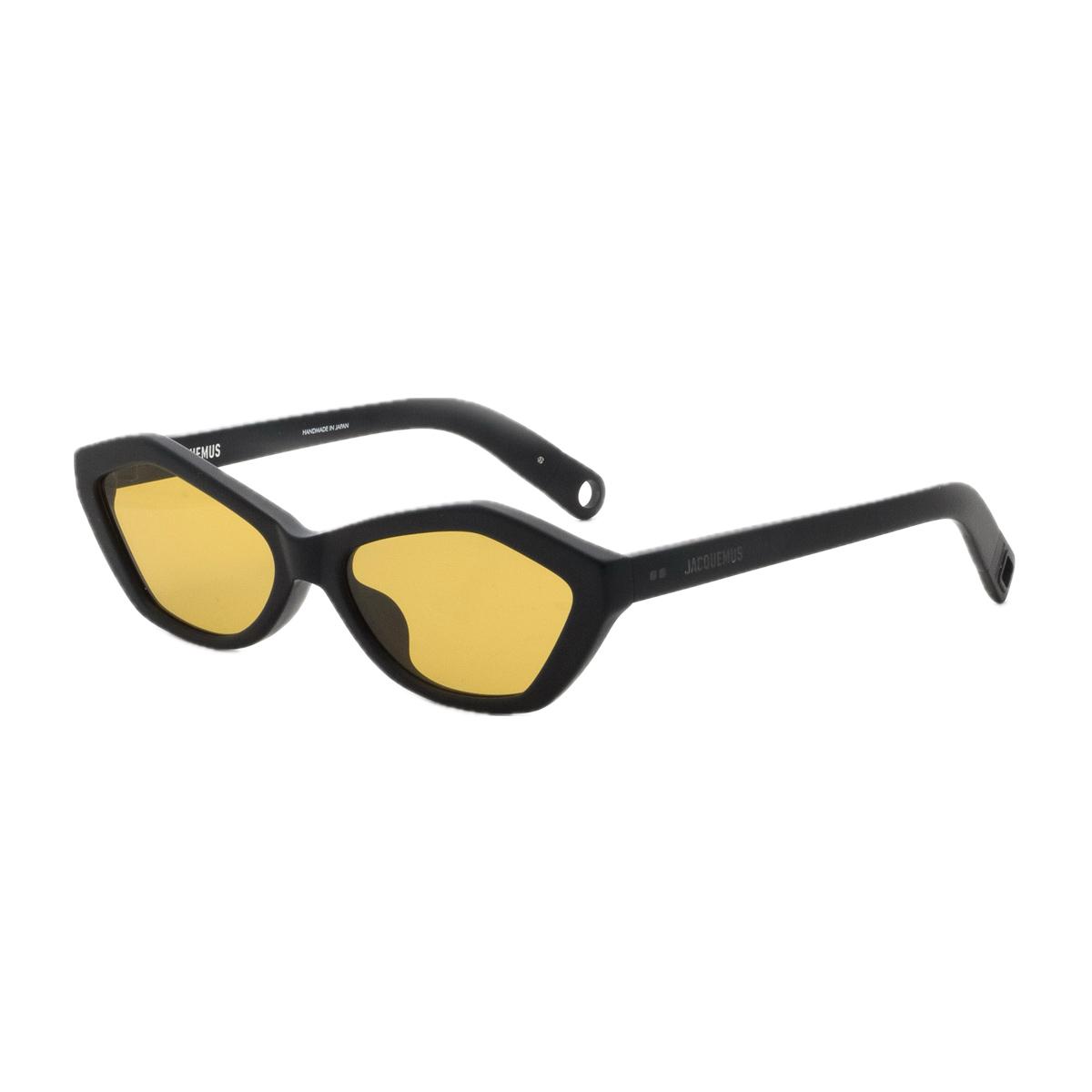 jacquemus les lunettes bambino jac42 linea la casac6 matt black nero acetate occhiali da sole - women