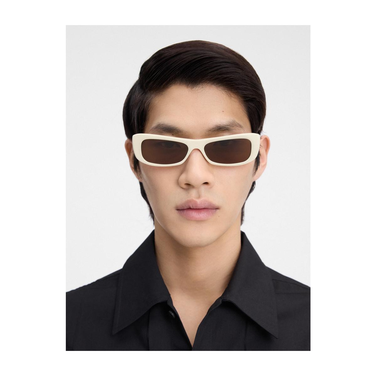 jacquemus les lunettes capri jac55 linea la casa c7 matt putty beige acetate occhiali da sole - women