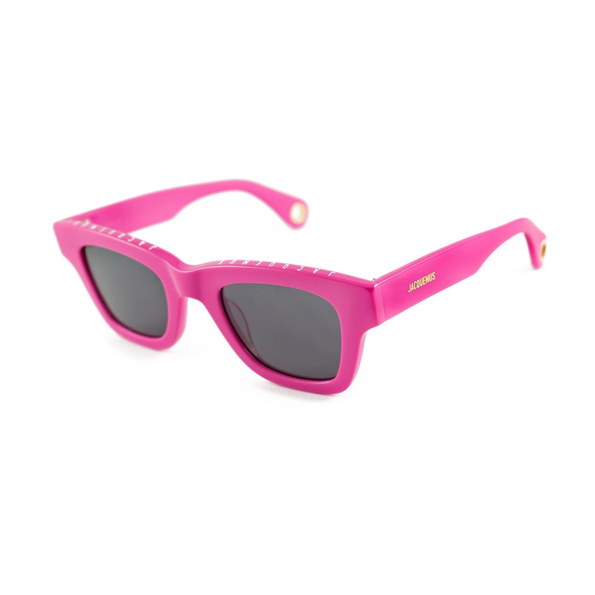jacquemus les lunettes nocio pink sunglasses