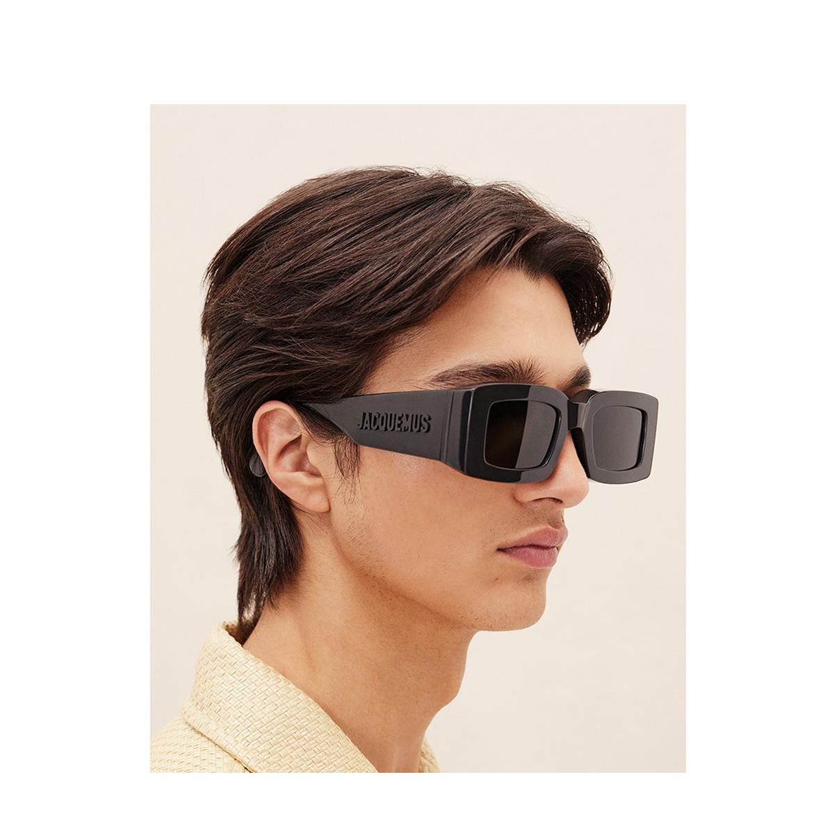 jacquemus les lunettes tupi multi black nero acetate occhiali sole - women