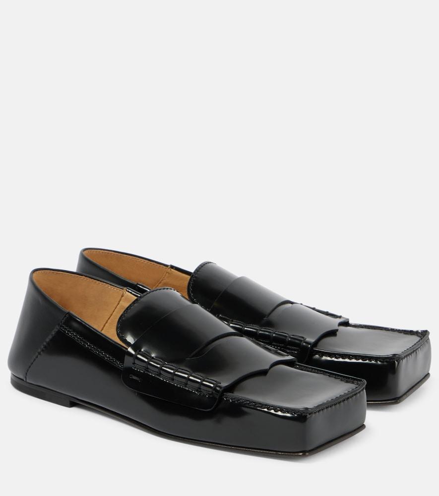 jacquemus les mocassins carré leather loafers