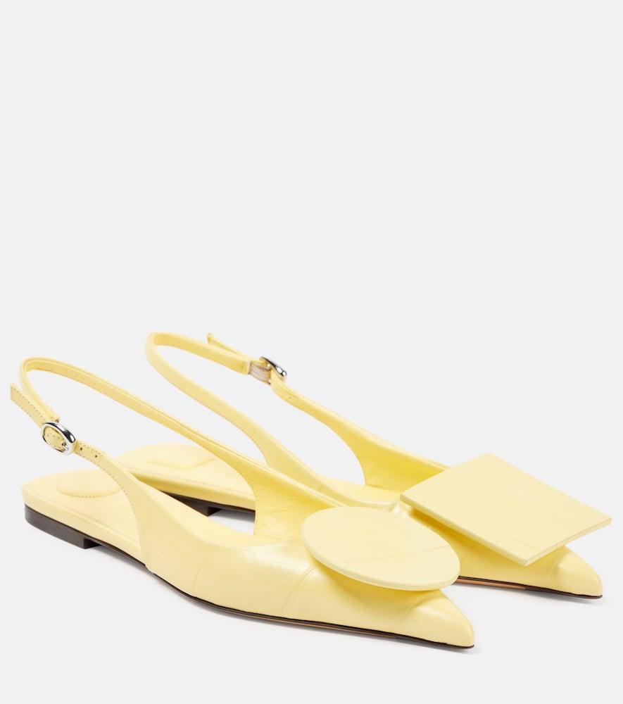 jacquemus les slingbacks duelo leather ballet flats