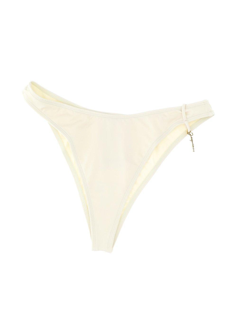 jacquemus logo charm low-rise bikini bottoms