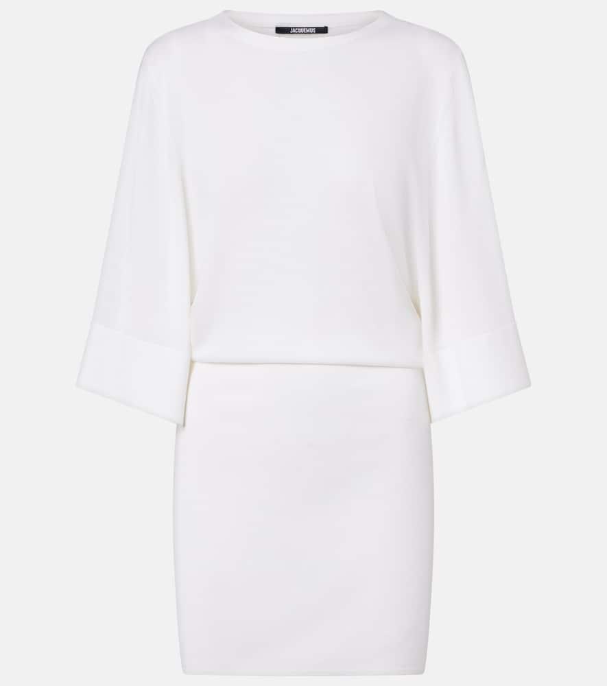 jacquemus mananco wool and silk minidress