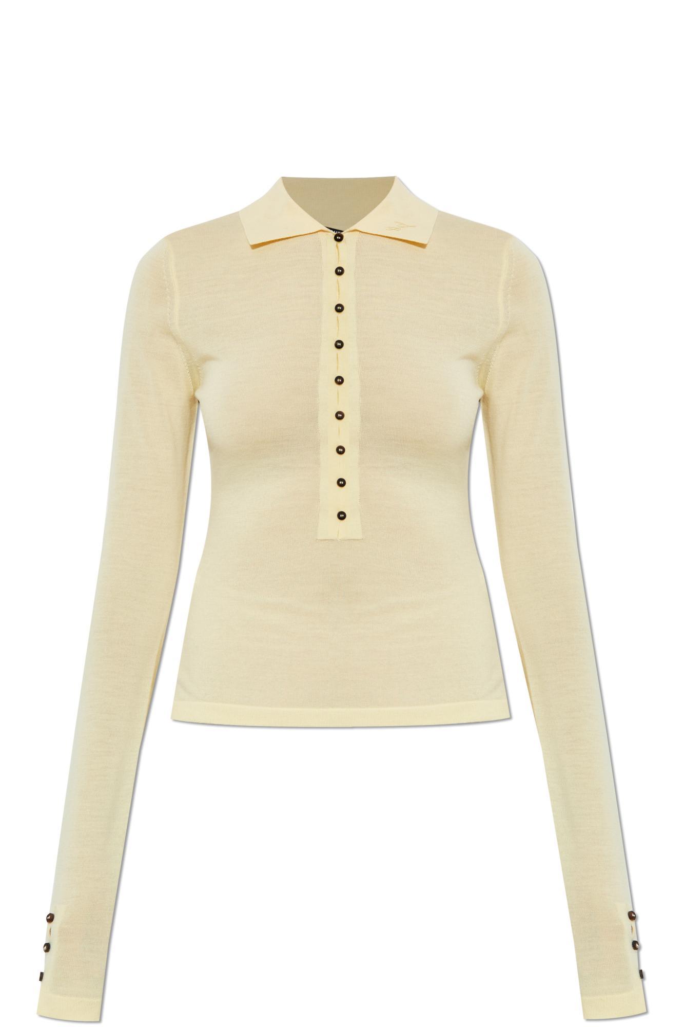 jacquemus merino wool polo sweater merino ml
