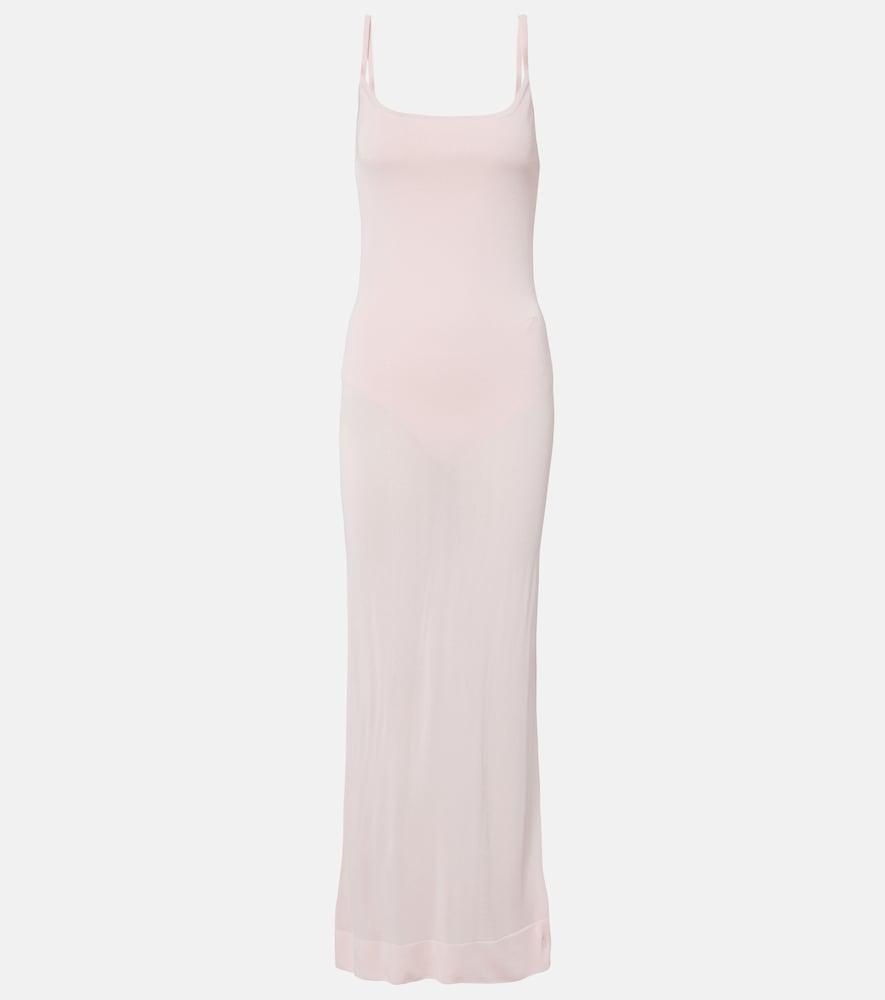 jacquemus nodo knitted maxi dress