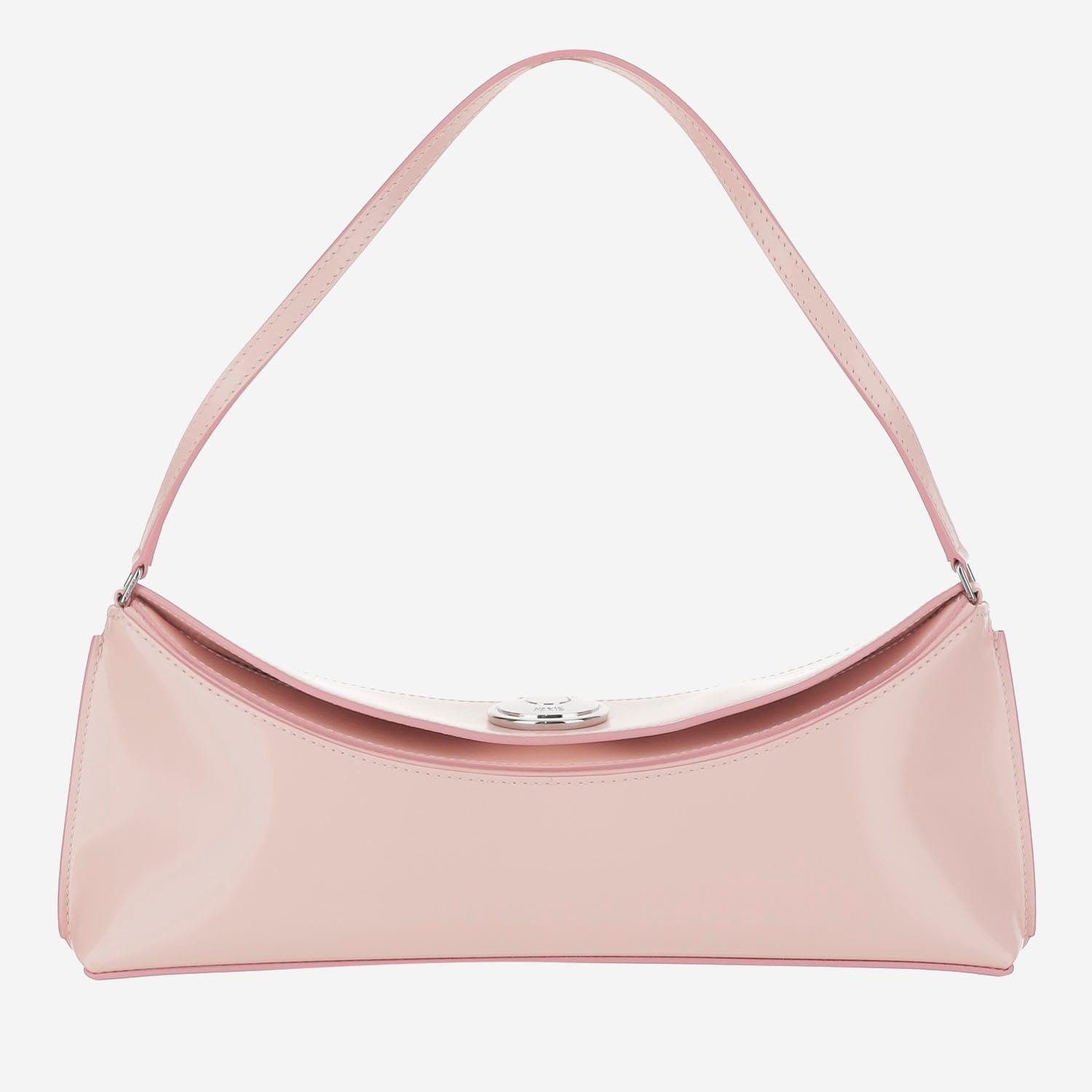 jacquemus ovalo leather clutch bag