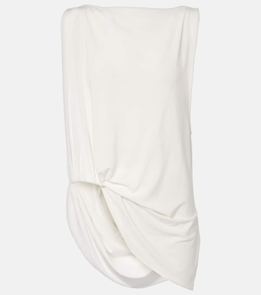 jacquemus peplo draped jersey top