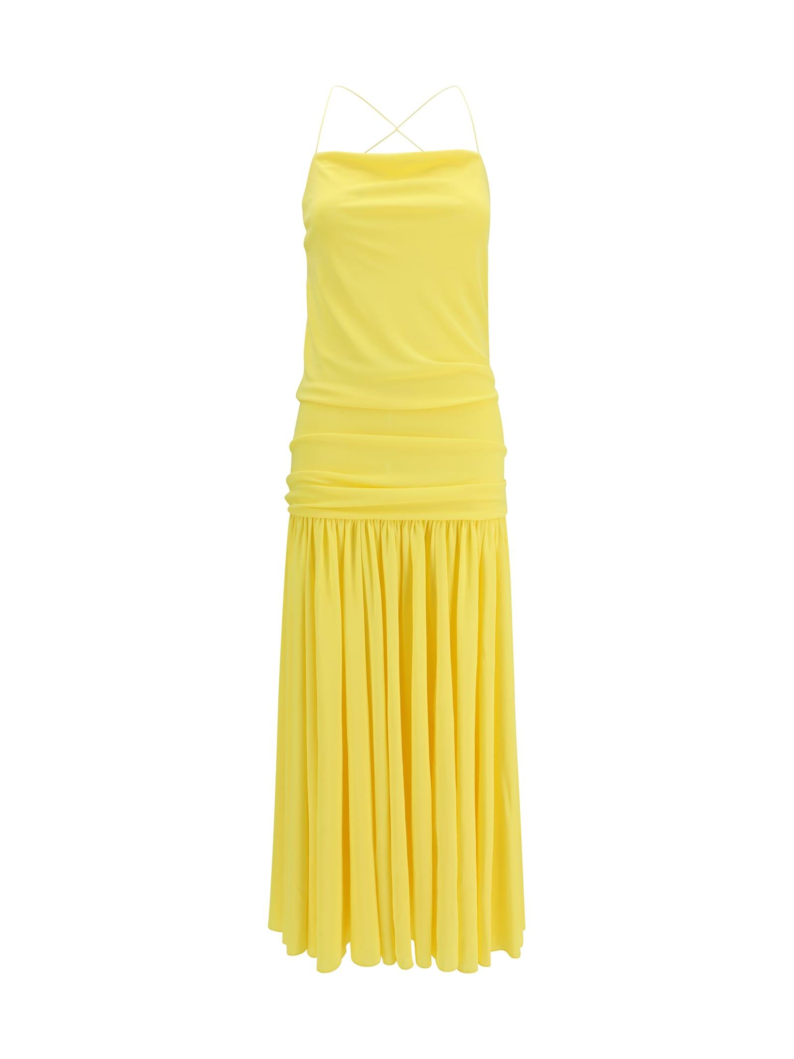 jacquemus pleated midi dress
