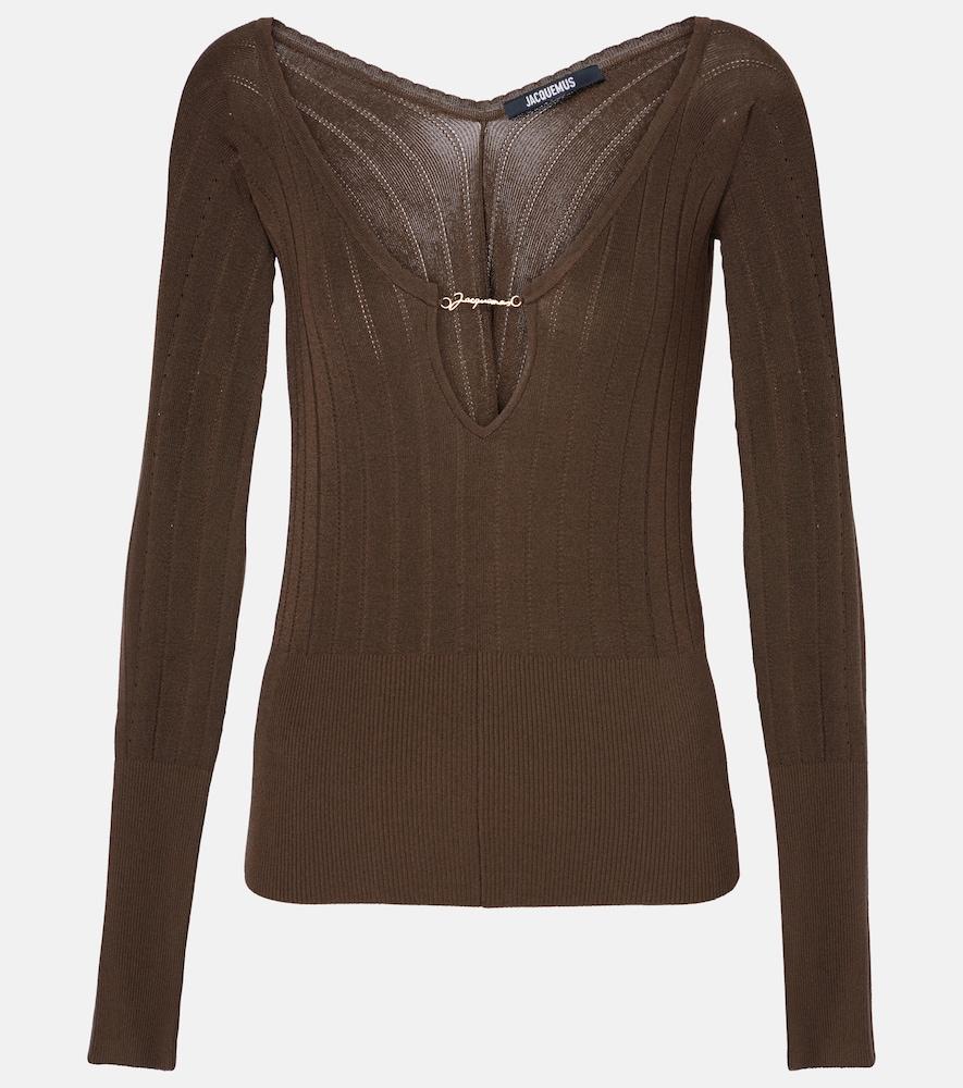 jacquemus pralù logo ribbed