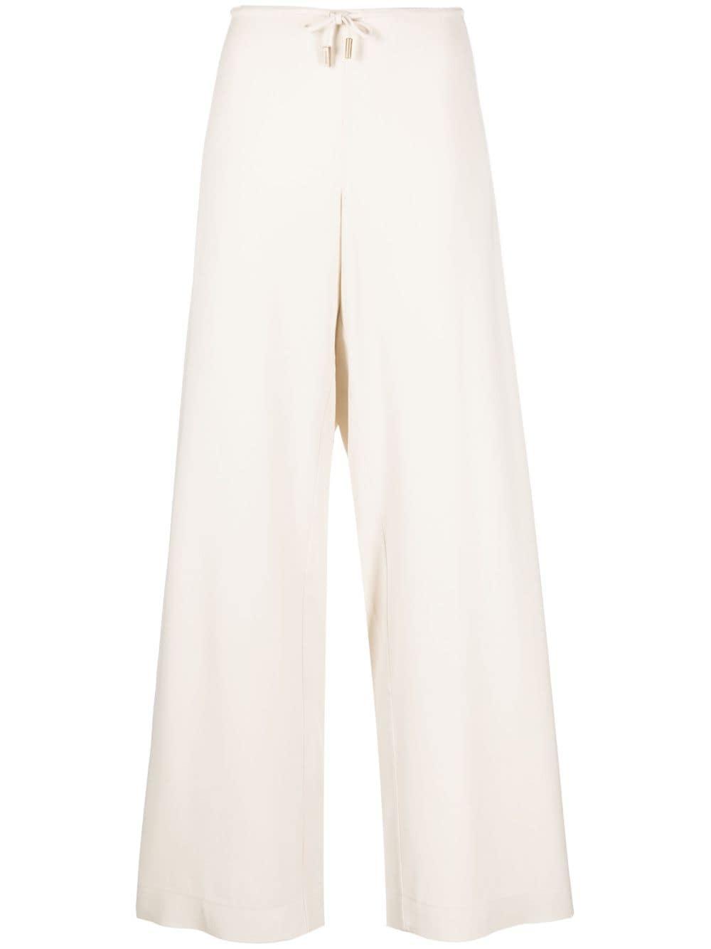 jacquemus resort trousers beige outer: viscose - women
