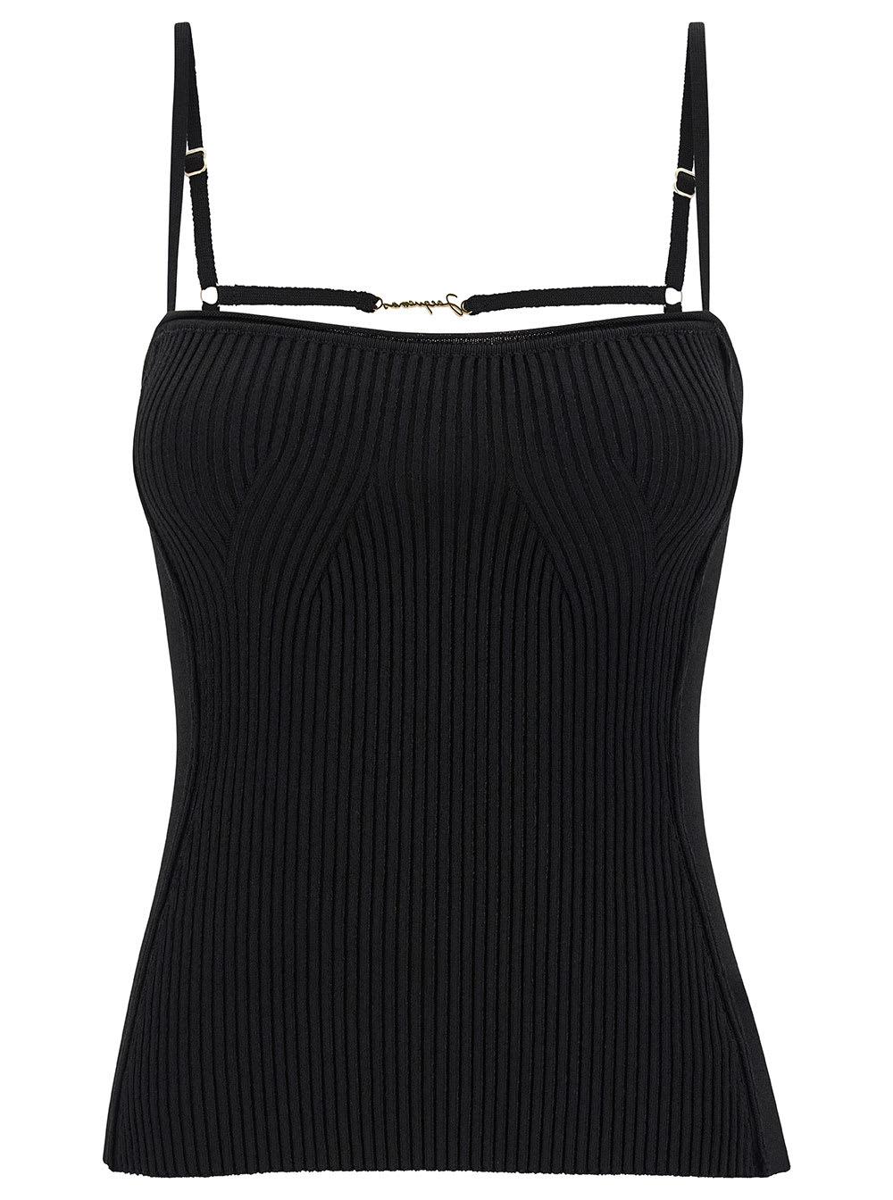 jacquemus ribbed singlet top