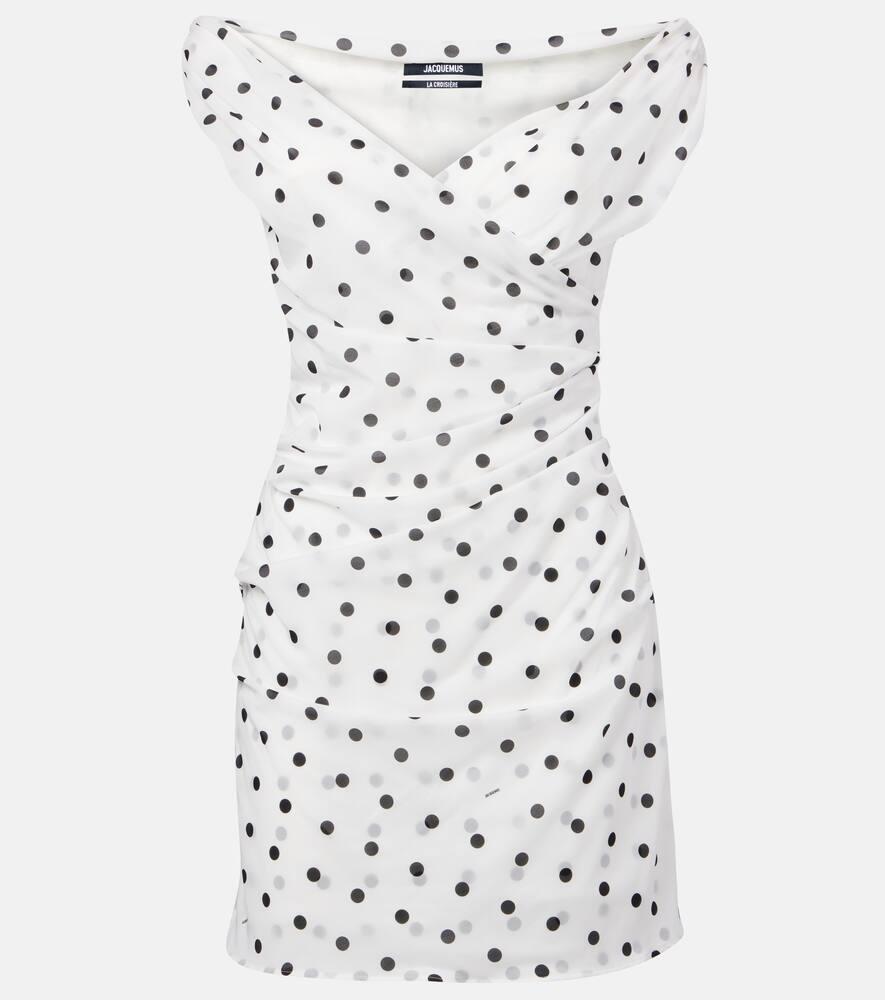 jacquemus rita draped polka