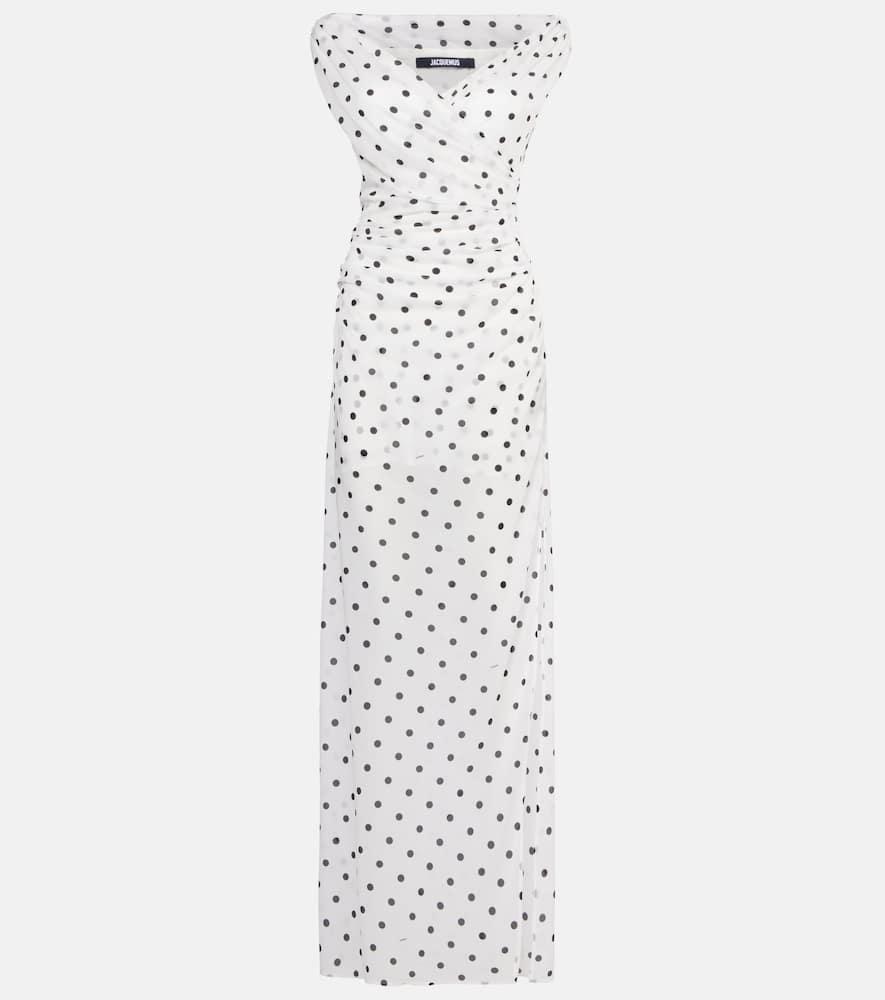 jacquemus rita draped polka