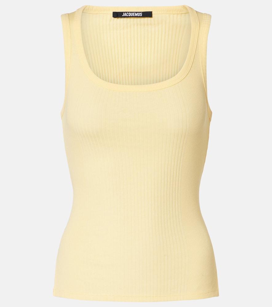 jacquemus rond carré cotton tank top