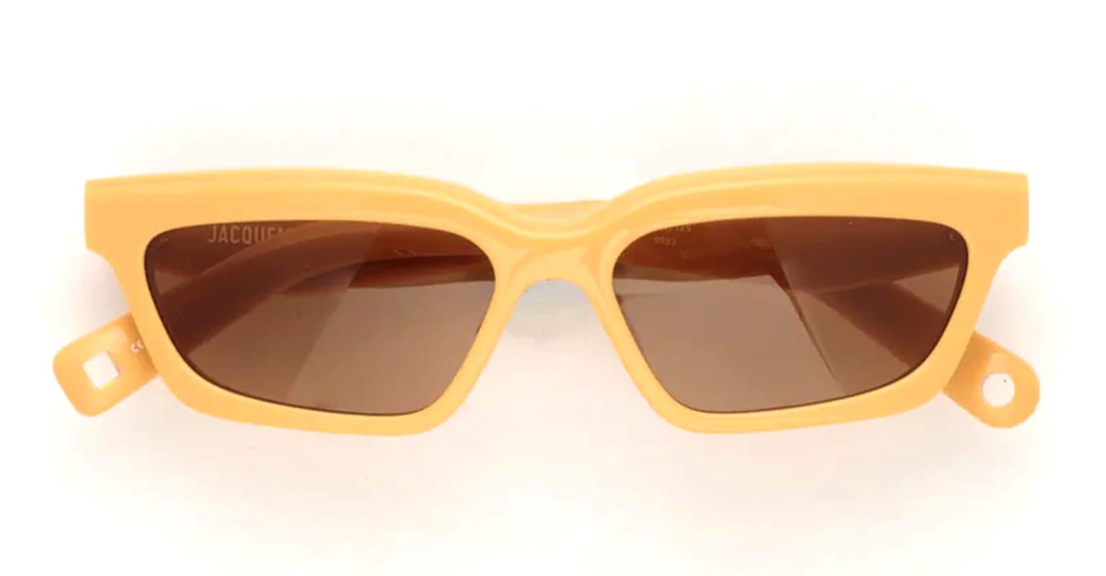 jacquemus salon - banana / brown lens sunglasses