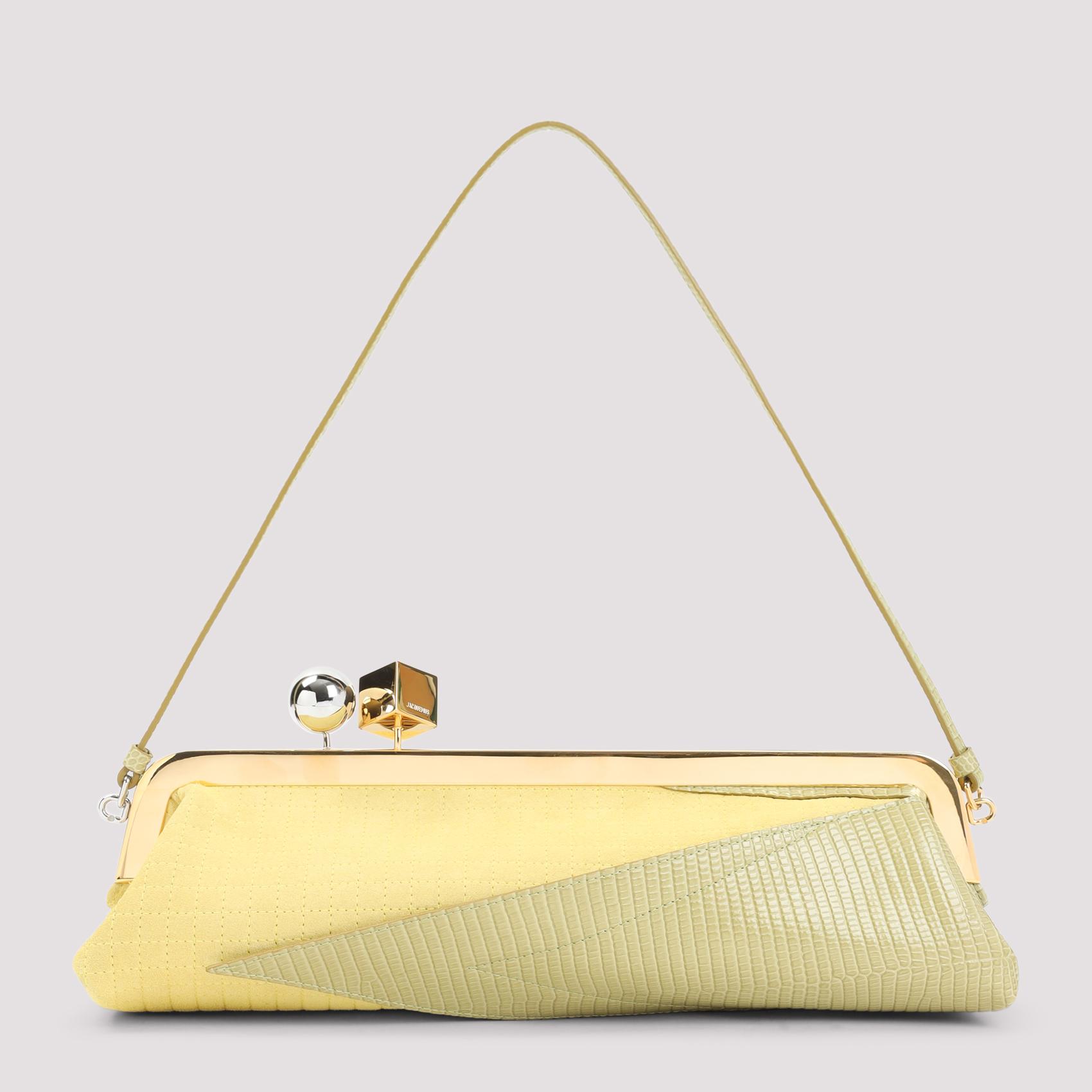 jacquemus salon mais handbag yellow & orange calf leather bag - women