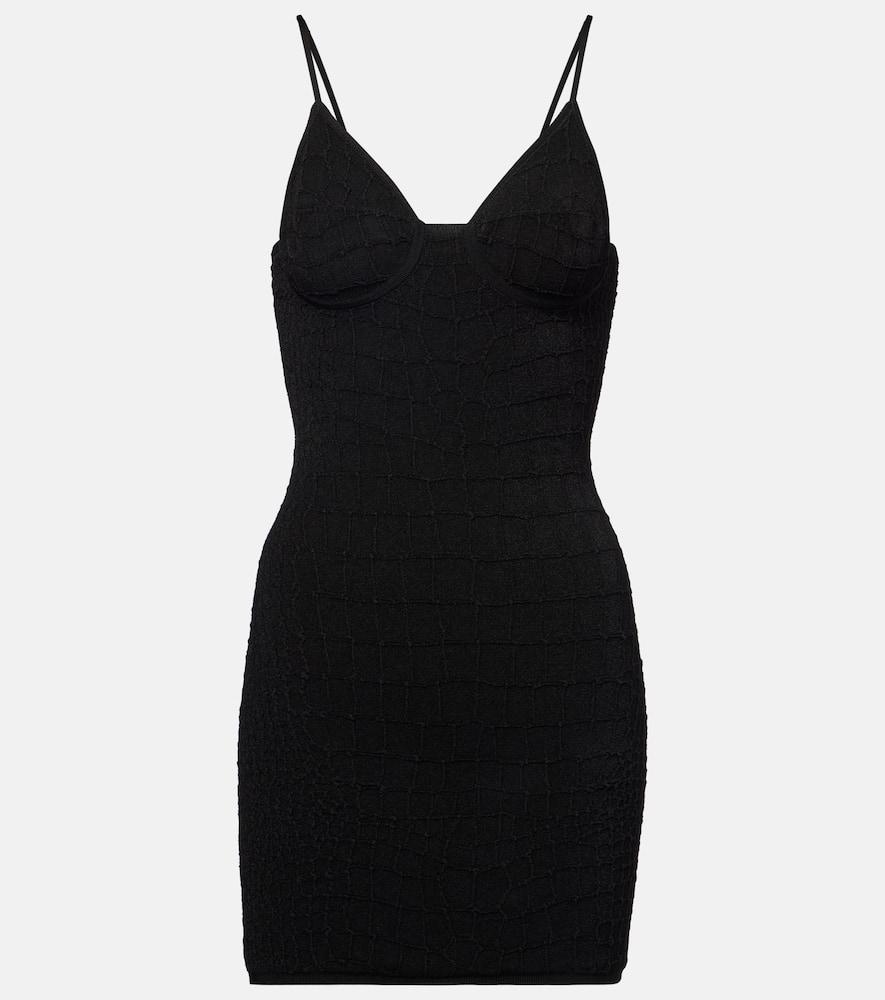 jacquemus scala knitted minidress