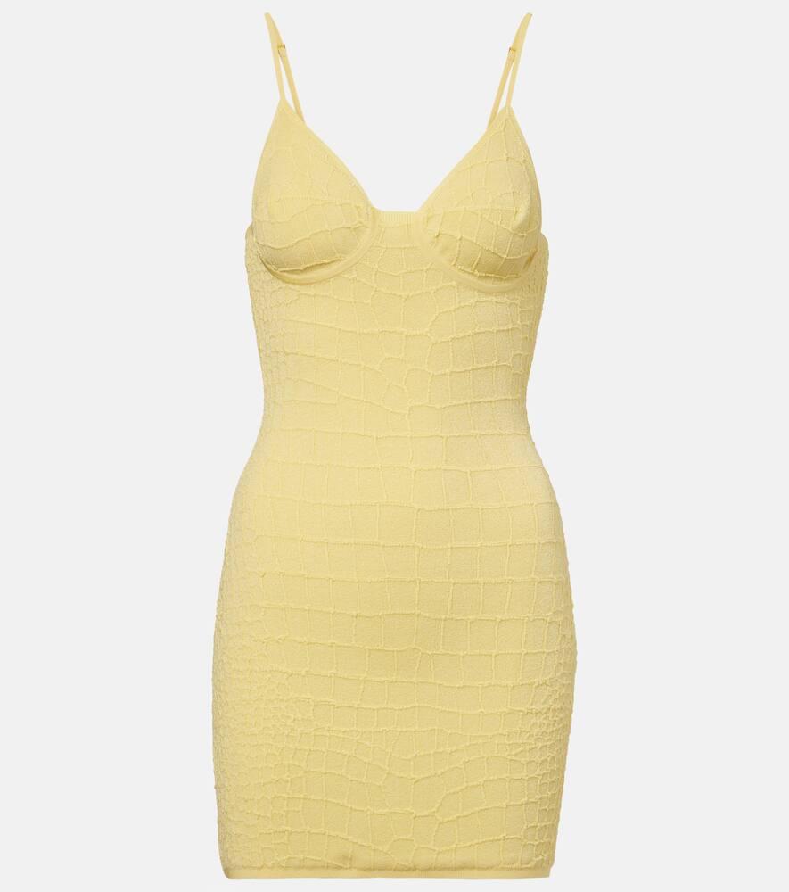 jacquemus scala knitted minidress