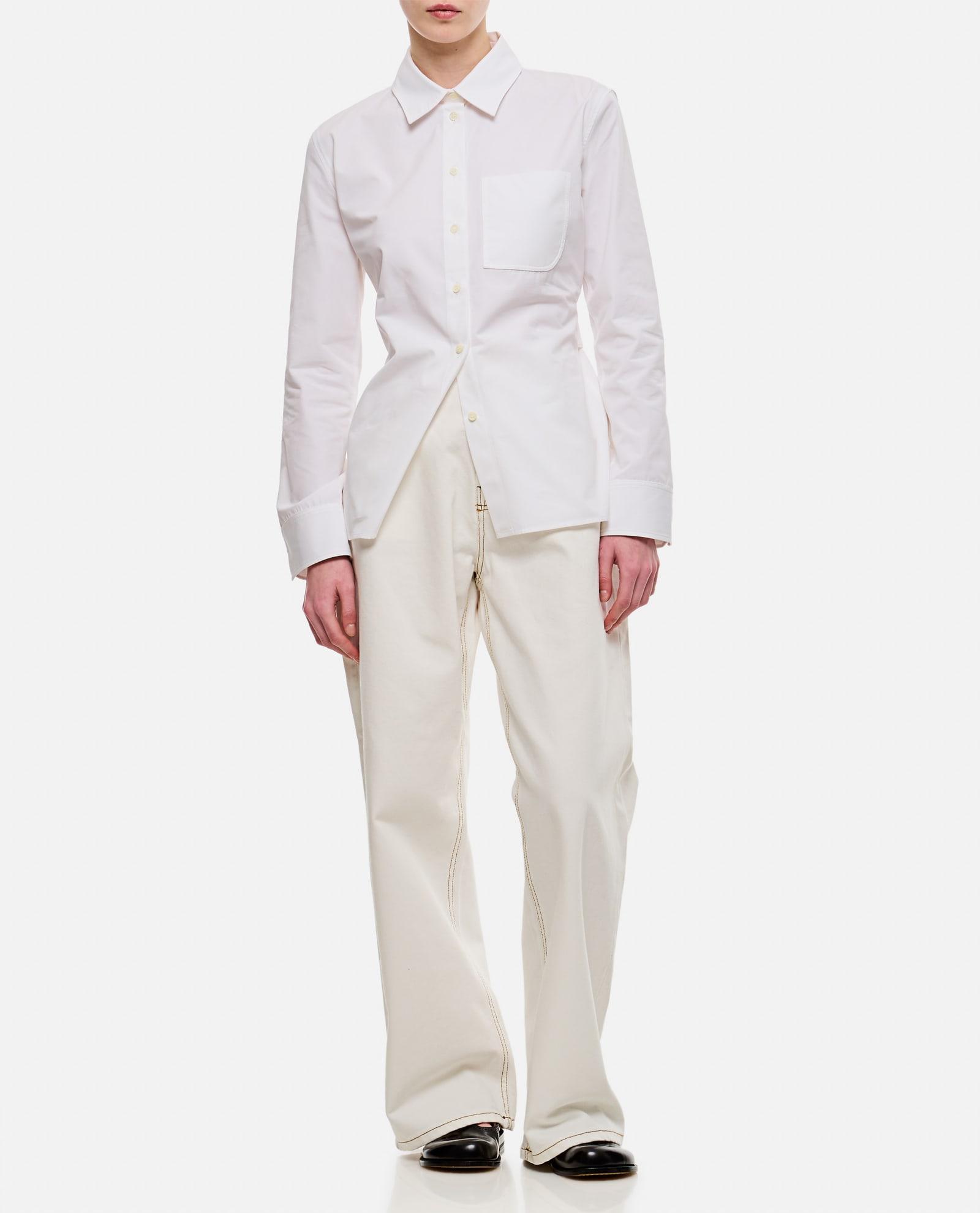 jacquemus single pocket fitted shirt